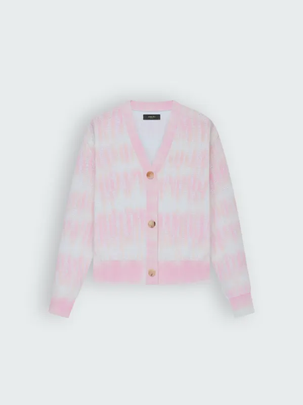 WOMEN - AMIRI REPEAT CARDIGAN - PINK made by AMIRI