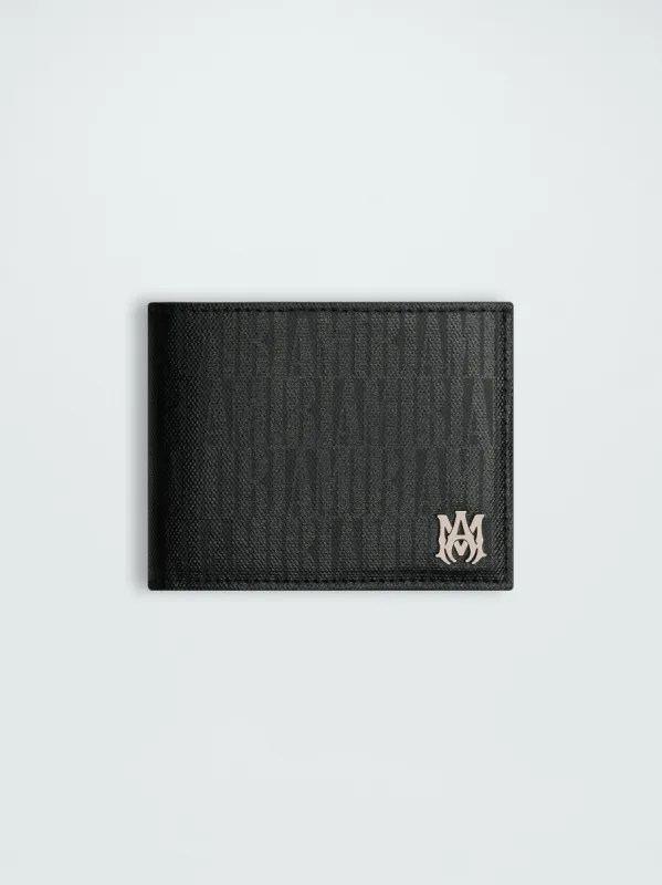 AMIRI JACQUARD BI FOLD WALLET - BLACK sold by AMIRI