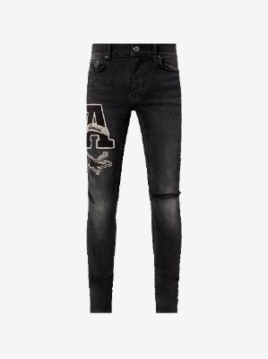 VARSITY PATCH JEAN - ANTIQUE BLACK made by AMIRI