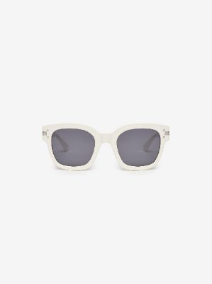 CLASSIC LOGO SUNGLASSES - ALABASTER sold by AMIRI