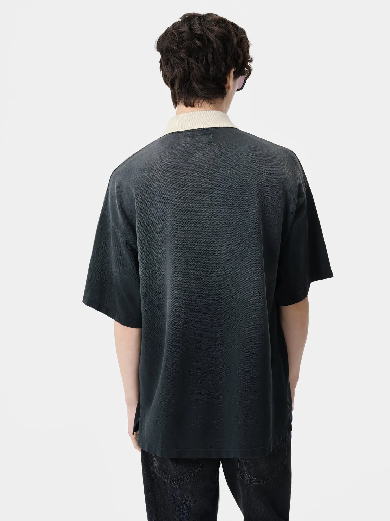 AMIRI VINTAGE OVERSIZED POLO - Black sold by AMIRI product image thumbnail 3