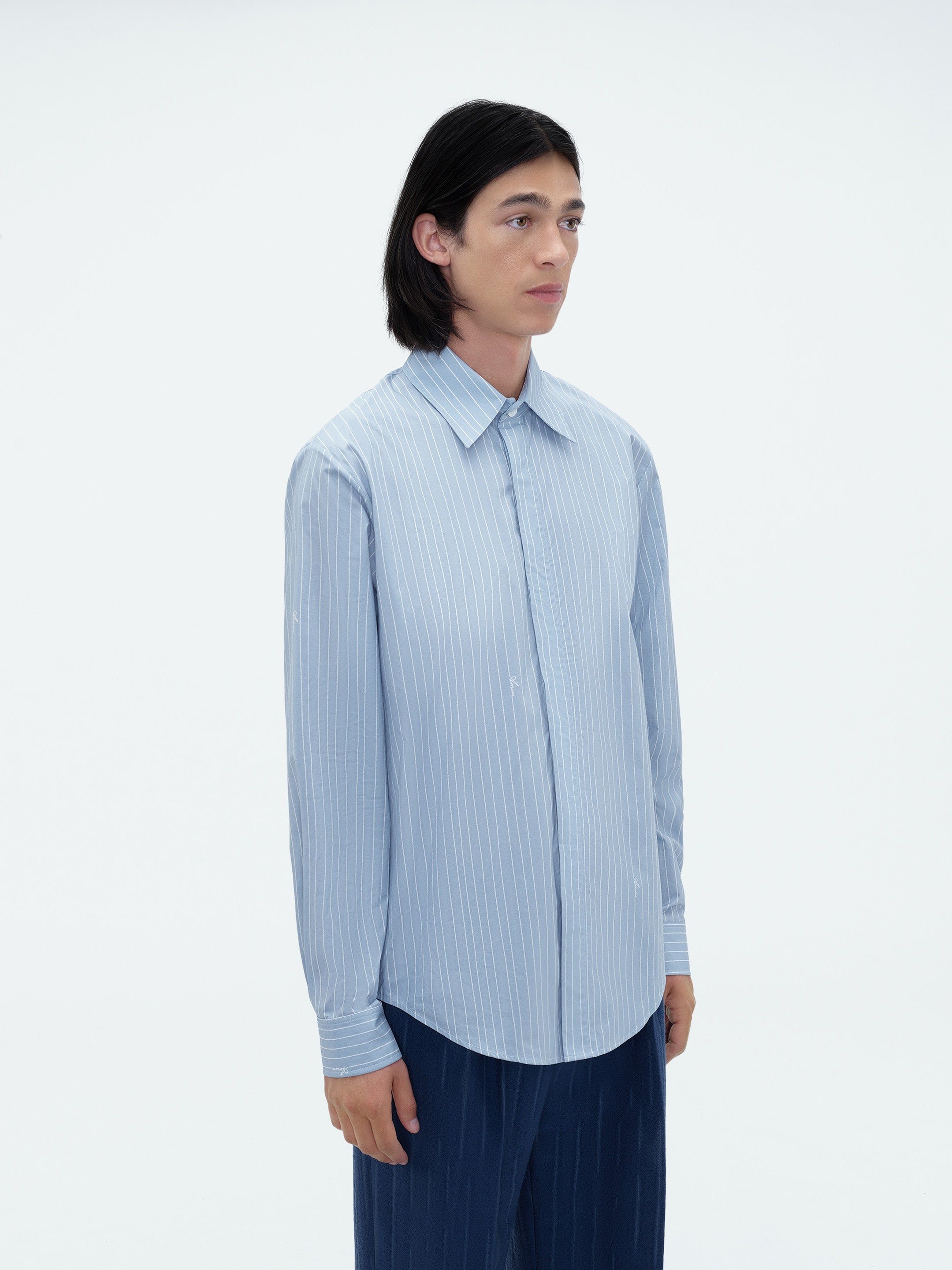 AMIRI SCRIPT POPLIN SHIRT - LIGHT BLUE sold by AMIRI product image thumbnail 3