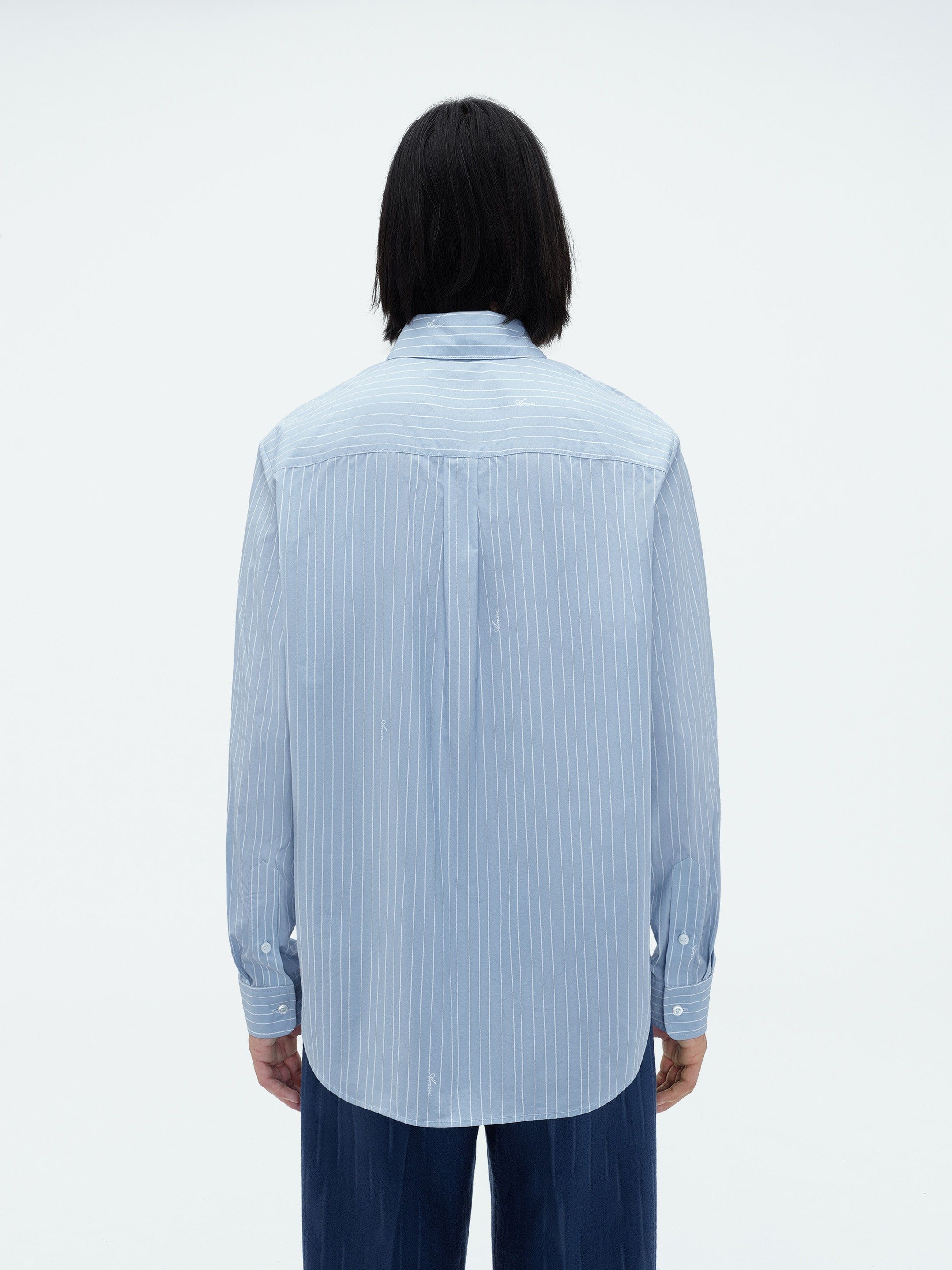 AMIRI SCRIPT POPLIN SHIRT - LIGHT BLUE sold by AMIRI product image thumbnail 4
