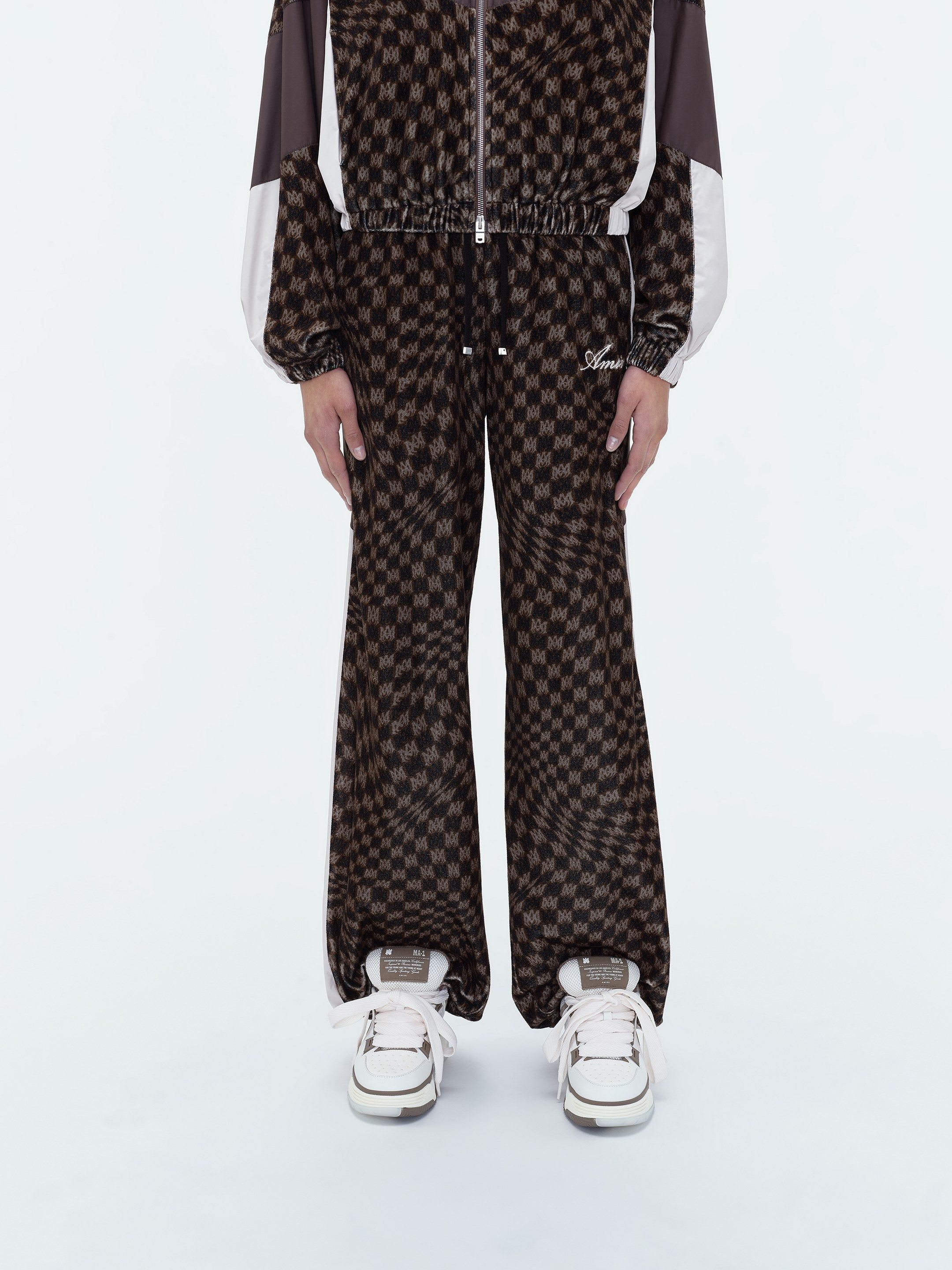 WOMEN - WIDE LEG RETRO TRACK PANT - BROWN MULTI sold by AMIRI product image thumbnail 3