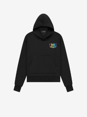 EXCLUSIVE AMIRI BEVERLY HILLS HOODIE - BLACK / RAINBOW sold by AMIRI