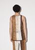 LINEN STRIPE TANK - BROWN sold by AMIRI