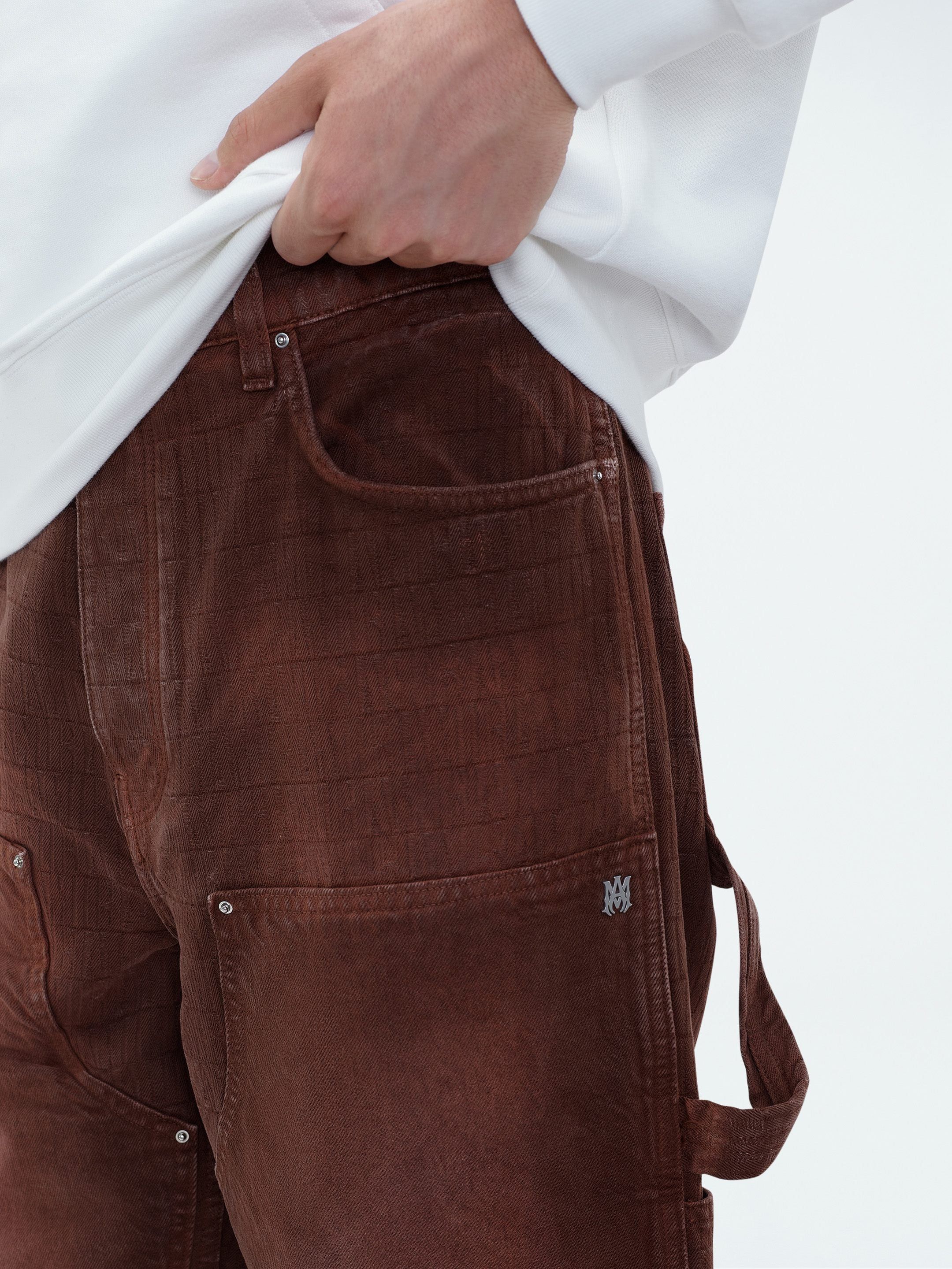 AMIRI JACQUARD CARPENTER JEAN - BROWN sold by AMIRI product image thumbnail 7