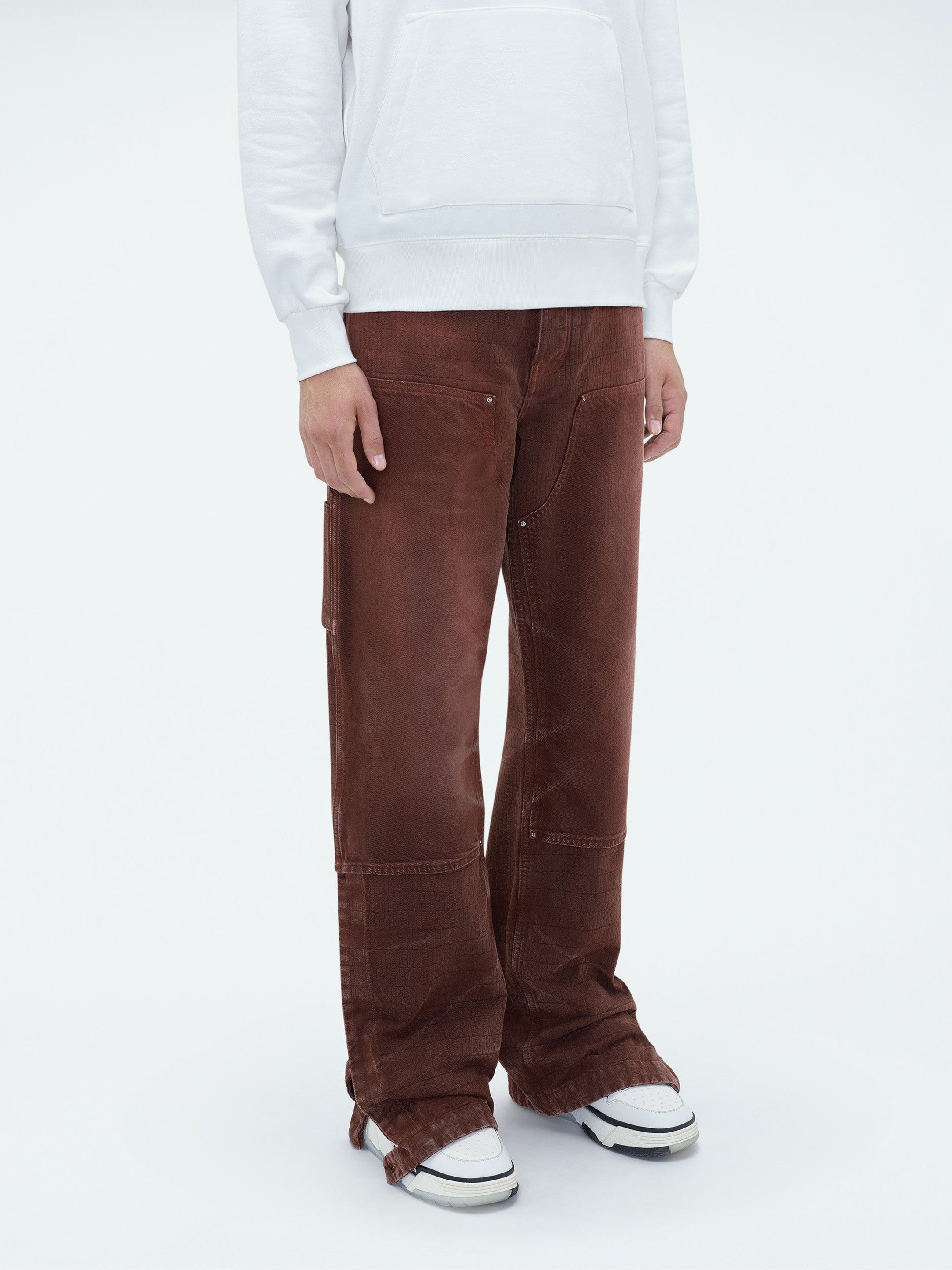 AMIRI JACQUARD CARPENTER JEAN - BROWN sold by AMIRI product image thumbnail 4