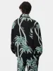 TWISTED PALMS TAPESTRY OVERSHIRT - Black sold by AMIRI