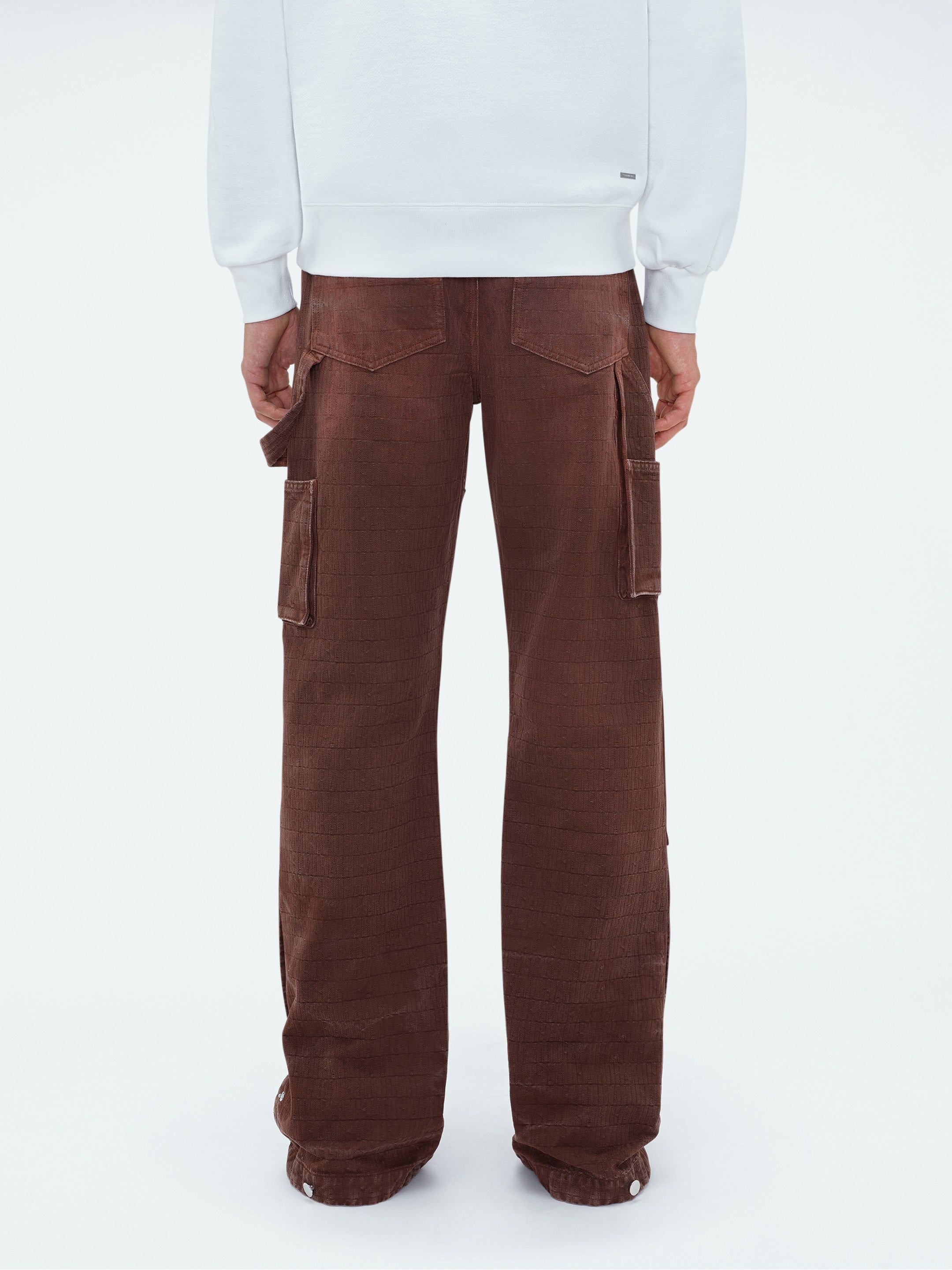 AMIRI JACQUARD CARPENTER JEAN - BROWN sold by AMIRI product image thumbnail 5