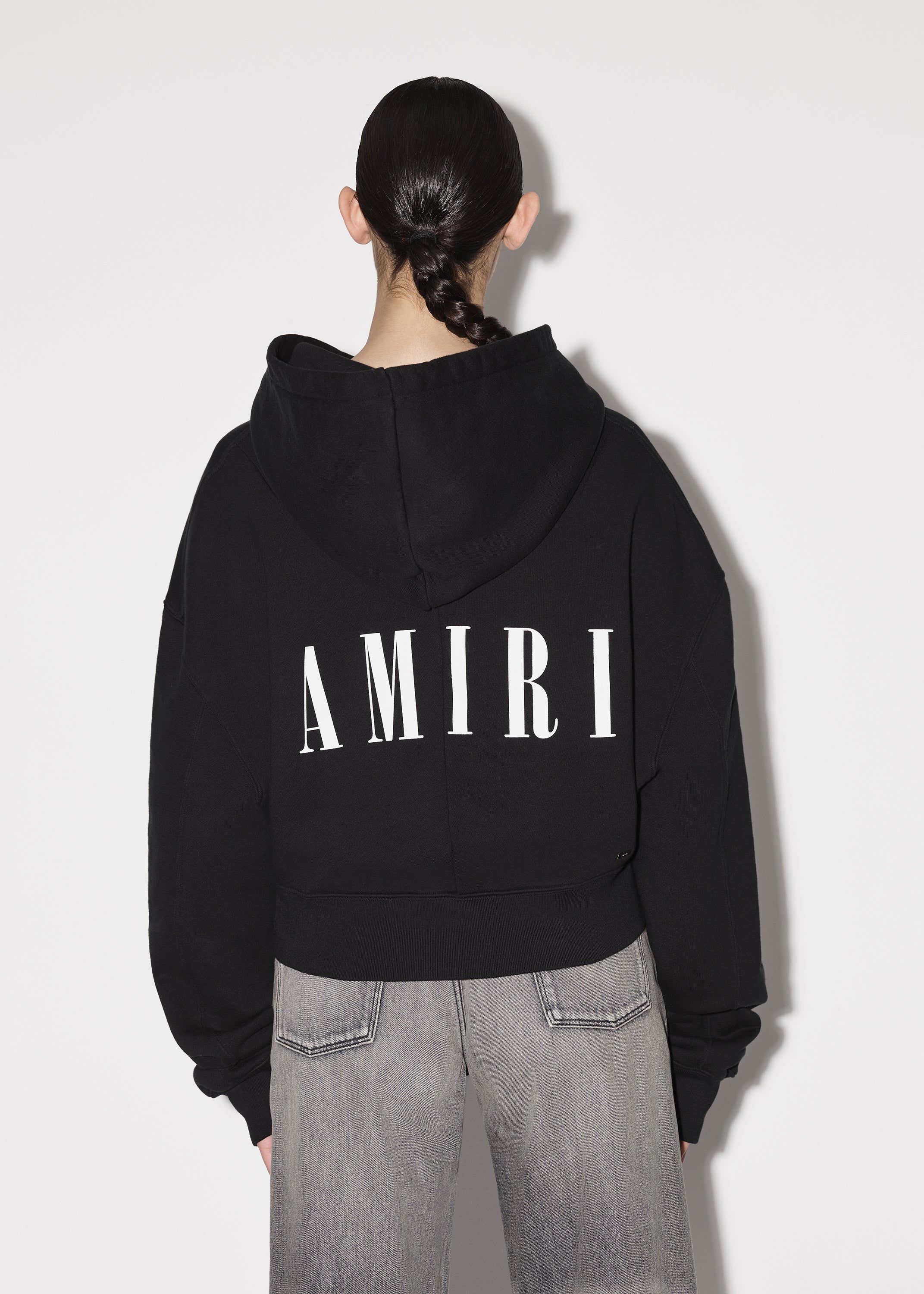 WOMEN - CROPPED HOODIE - BLACK sold by AMIRI product image thumbnail 5