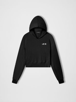 WOMEN - CROPPED HOODIE - BLACK sold by AMIRI