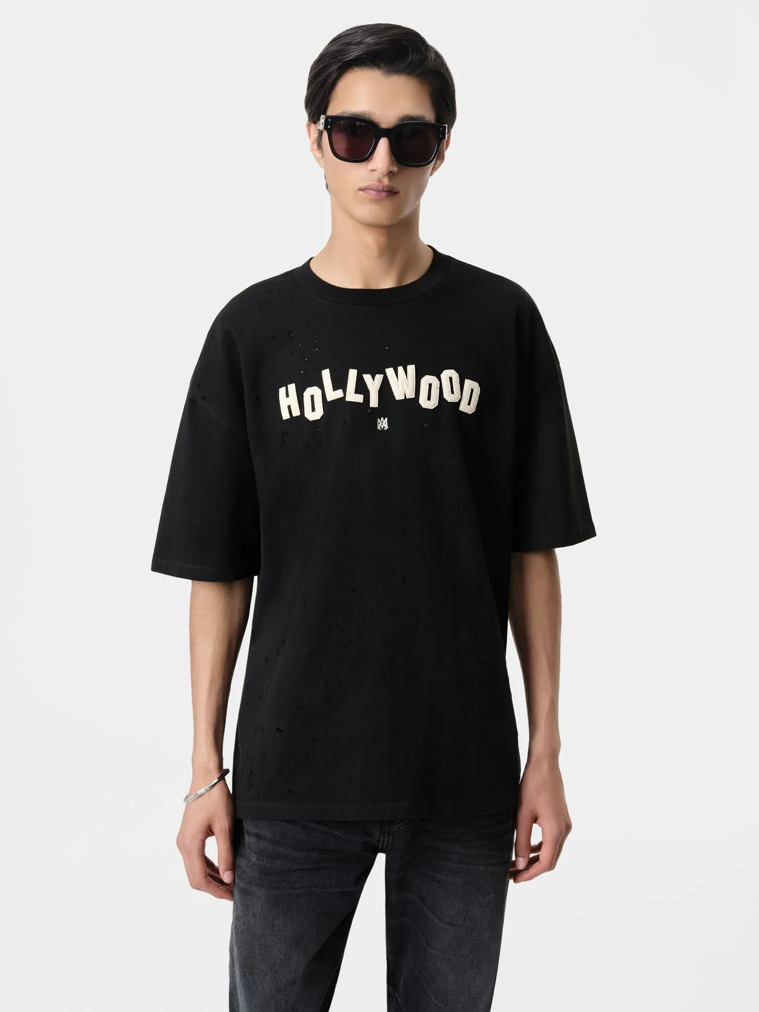 HOLLYWOOD SHOTGUN OVERSIZED TEE - Black sold by AMIRI product image thumbnail 2