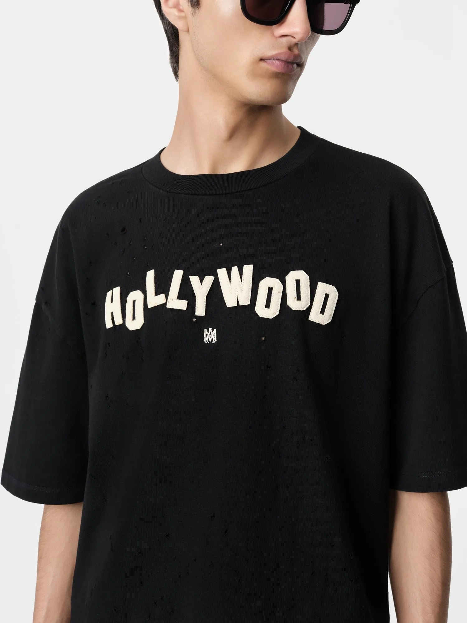 HOLLYWOOD SHOTGUN OVERSIZED TEE - Black sold by AMIRI product image thumbnail 4