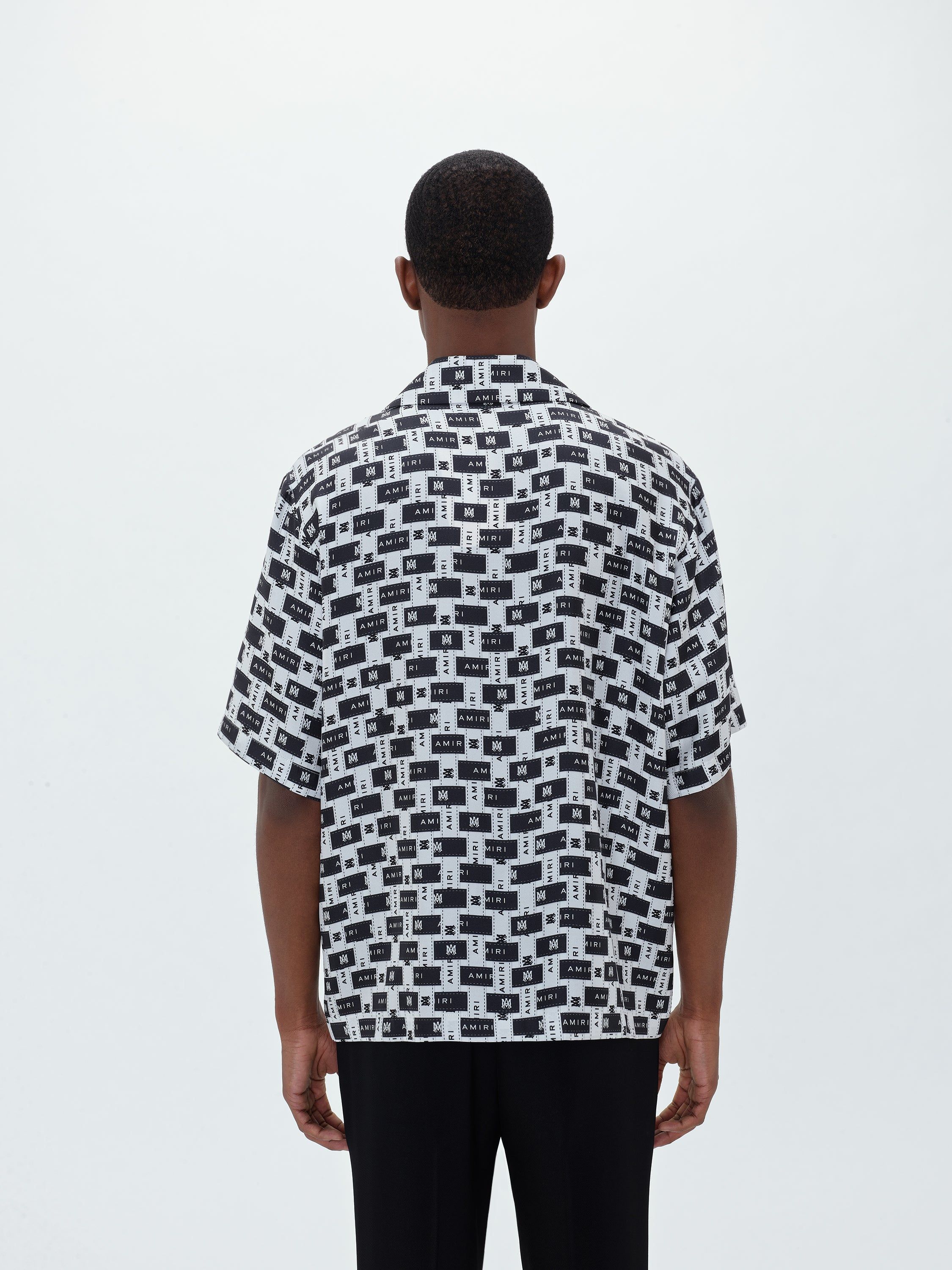 AMIRI TAPE BOWLING SHIRT - BLACK WHITE sold by AMIRI product image thumbnail 4