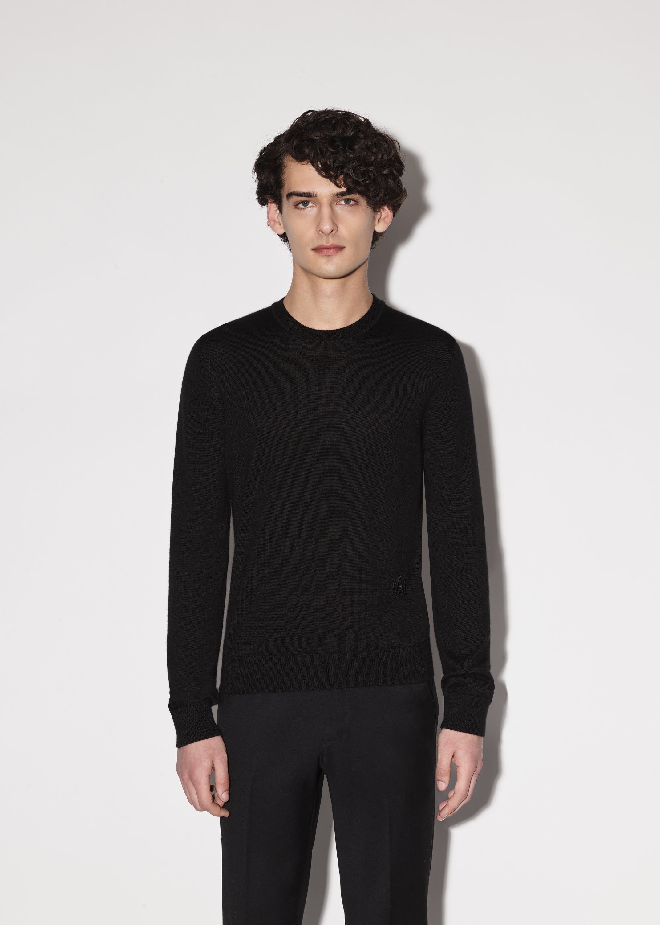 M.A. EMBROIDERED CREW - BLACK sold by AMIRI product image thumbnail 2