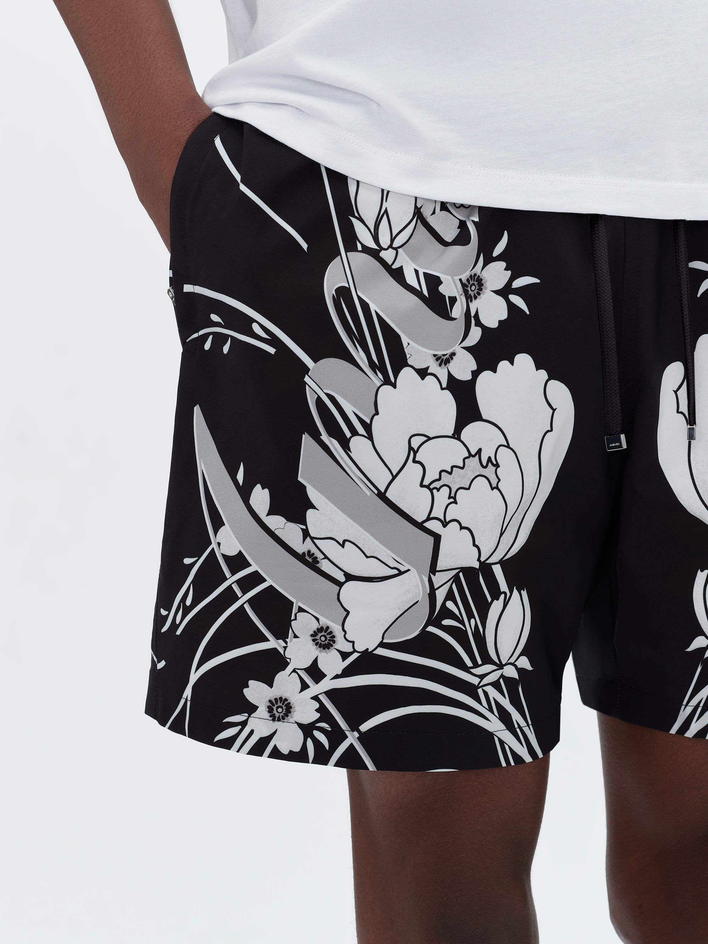 FLORAL AMIRI SWIM TRUNK - BLACK sold by AMIRI product image thumbnail 6