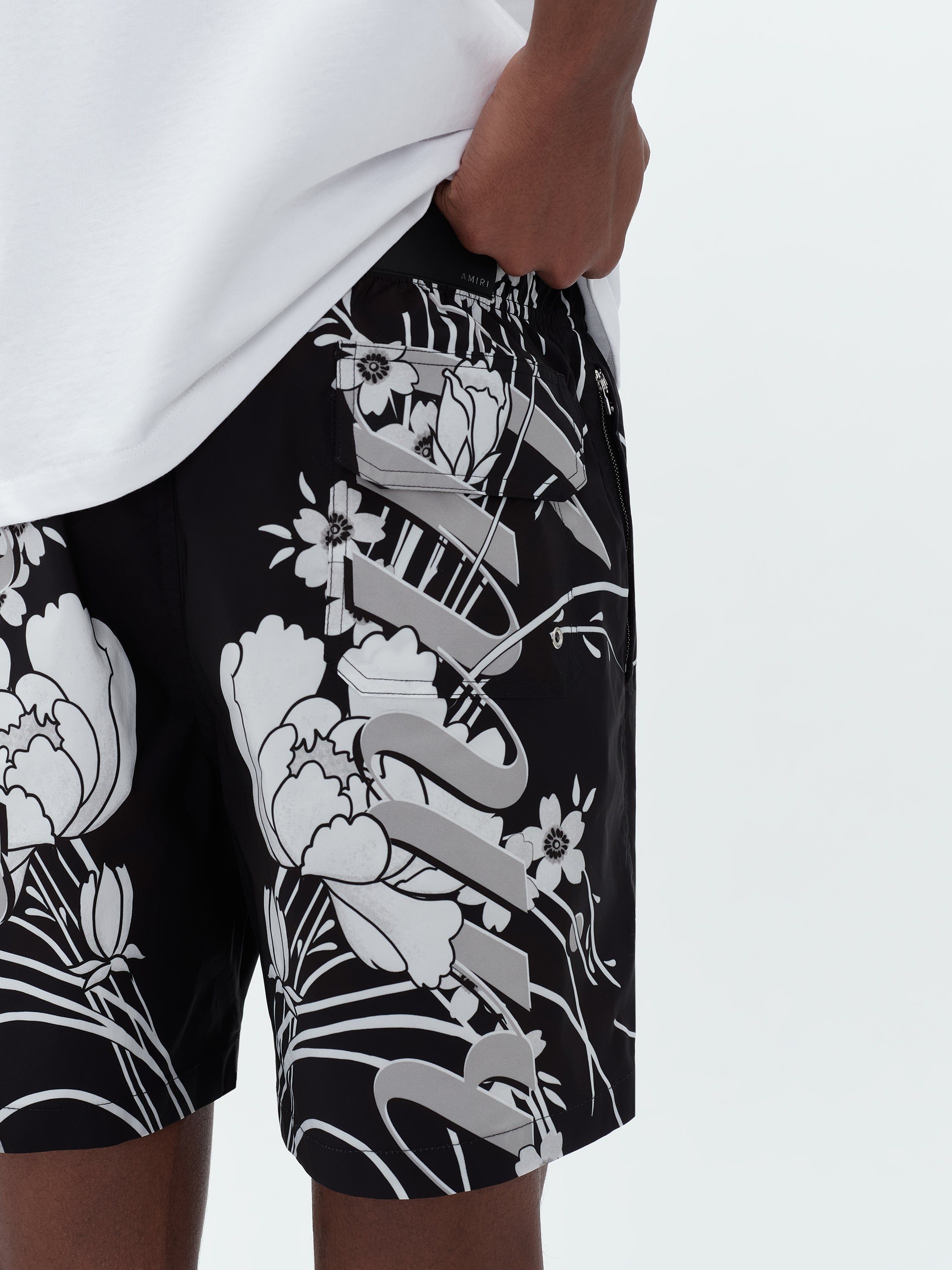 FLORAL AMIRI SWIM TRUNK - BLACK sold by AMIRI product image thumbnail 7