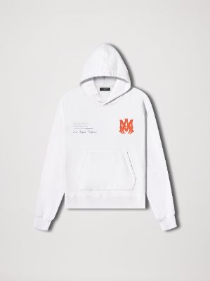 MILITARY SPECS STENCIL HOODIE - WHITE sold by AMIRI