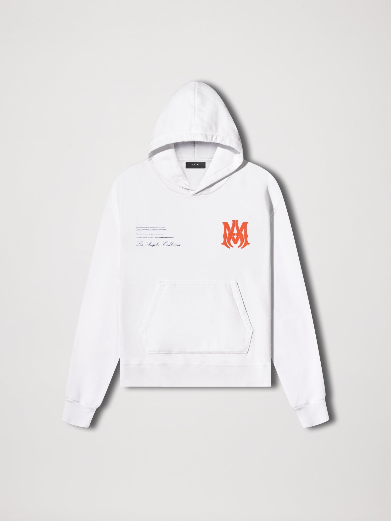 MILITARY SPECS STENCIL HOODIE - WHITE sold by AMIRI