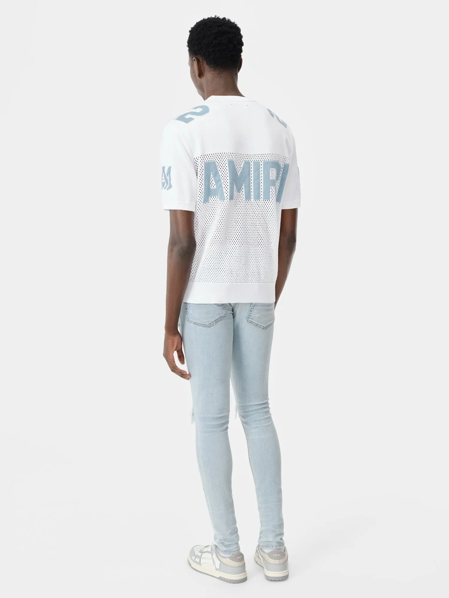 MX1 BANDANA JACQUARD JEAN - Sky Indigo sold by AMIRI product image thumbnail 4