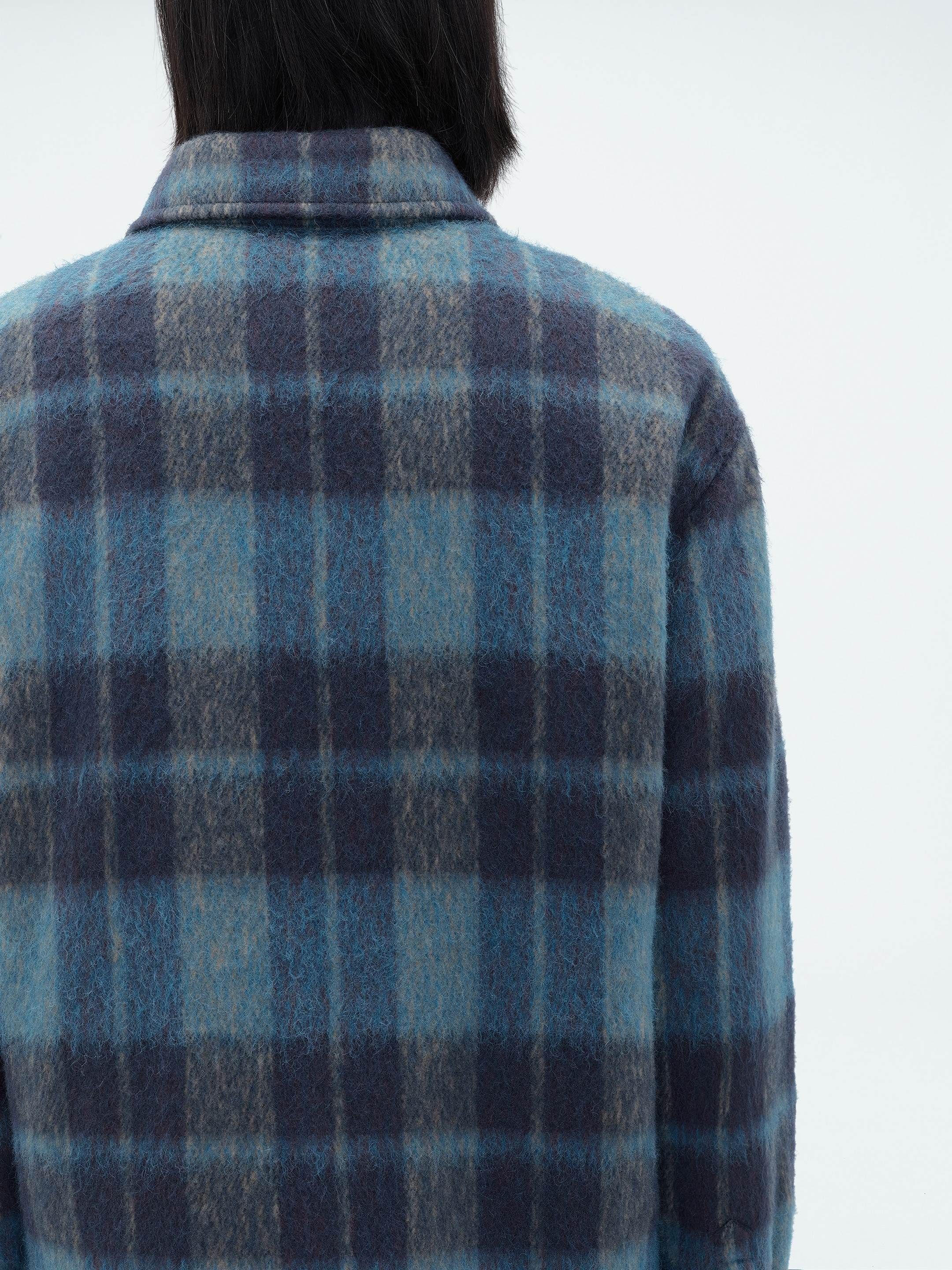 BRUSHED PLAID OVERSHIRT - AQUA sold by AMIRI product image thumbnail 6