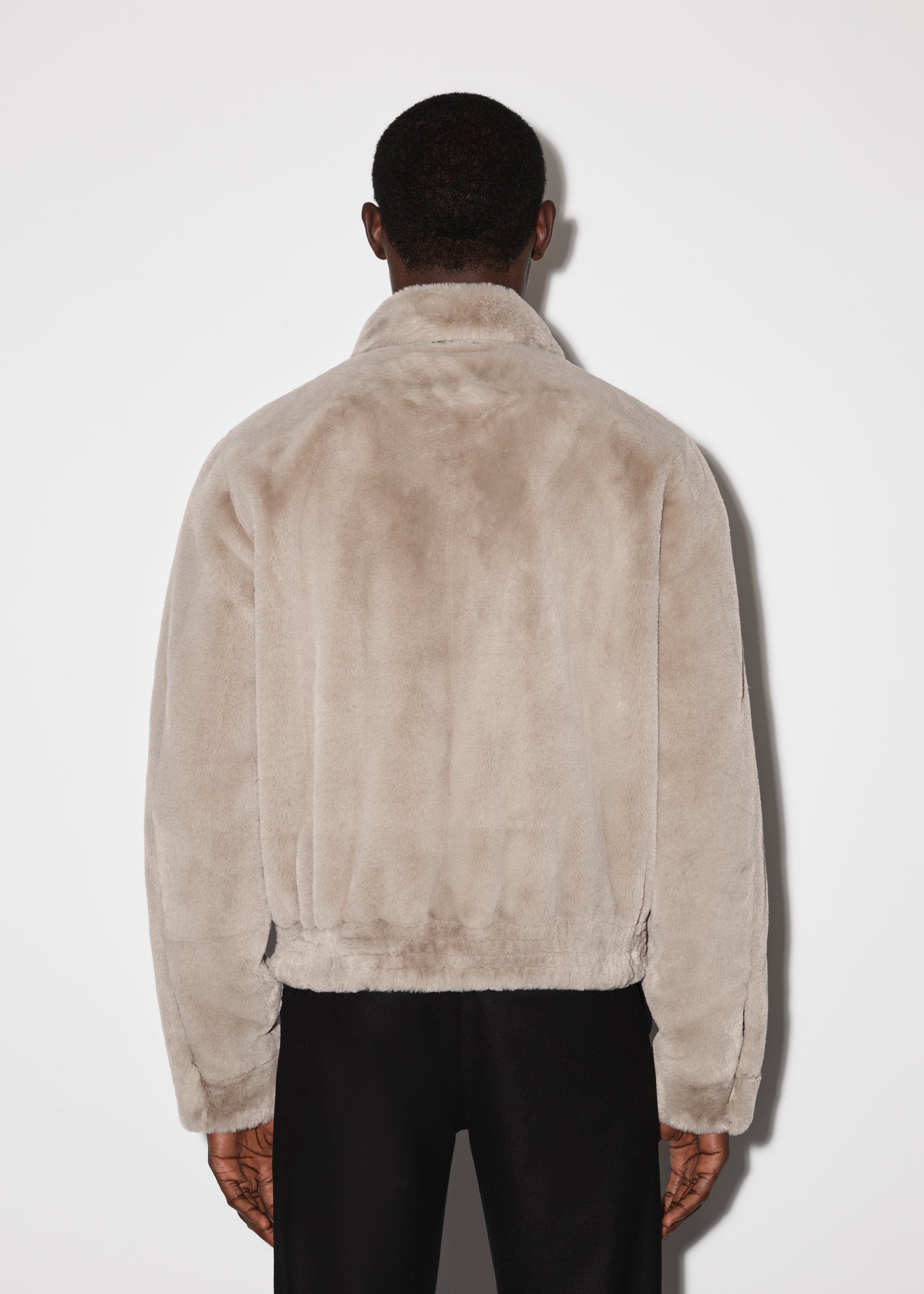 FAUX FUR ZIP BLOUSON - TAUPE sold by AMIRI product image thumbnail 5