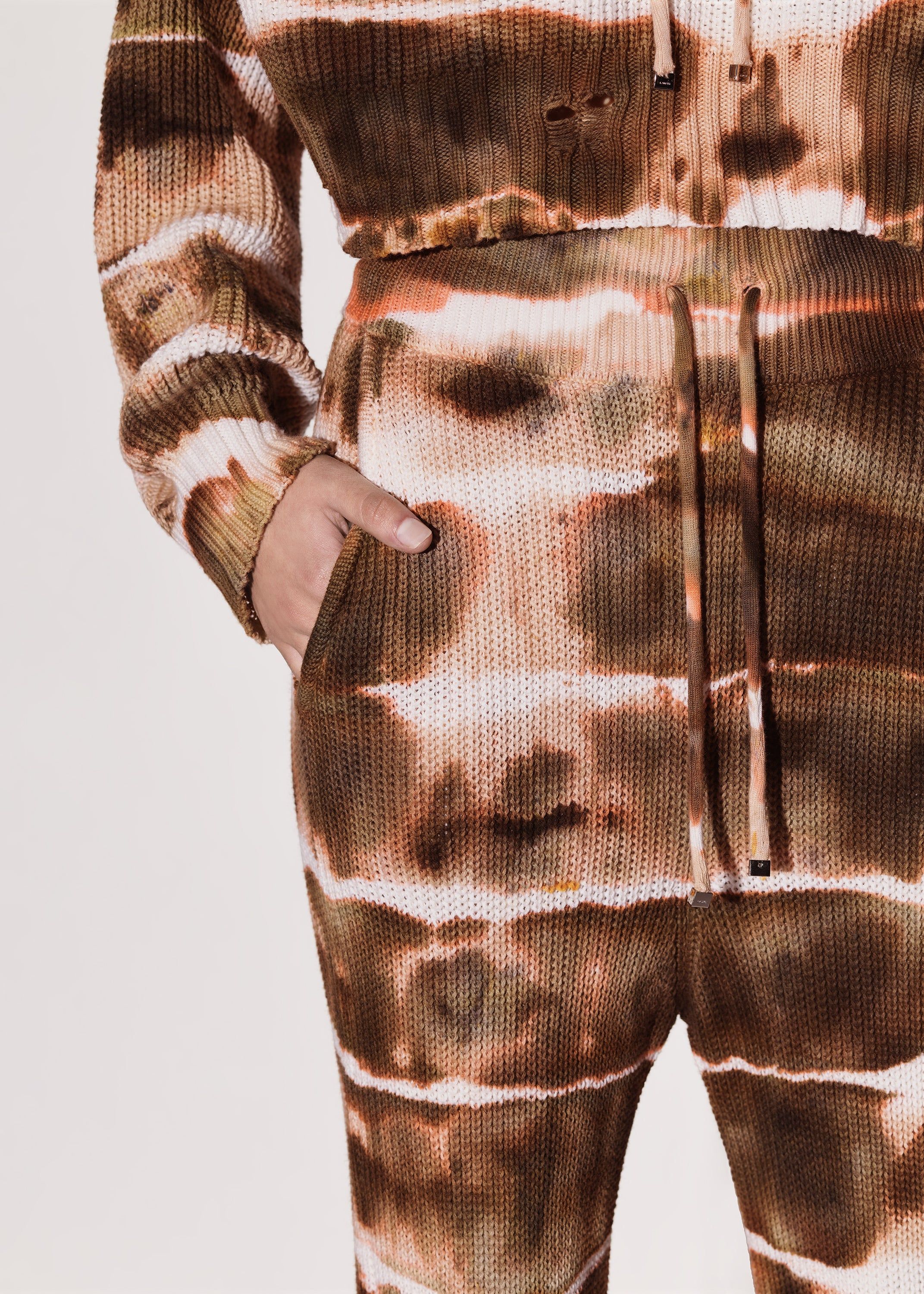 WOMEN - TIE DYE RIB SWEATPANTS - ORANGE sold by AMIRI product image thumbnail 4