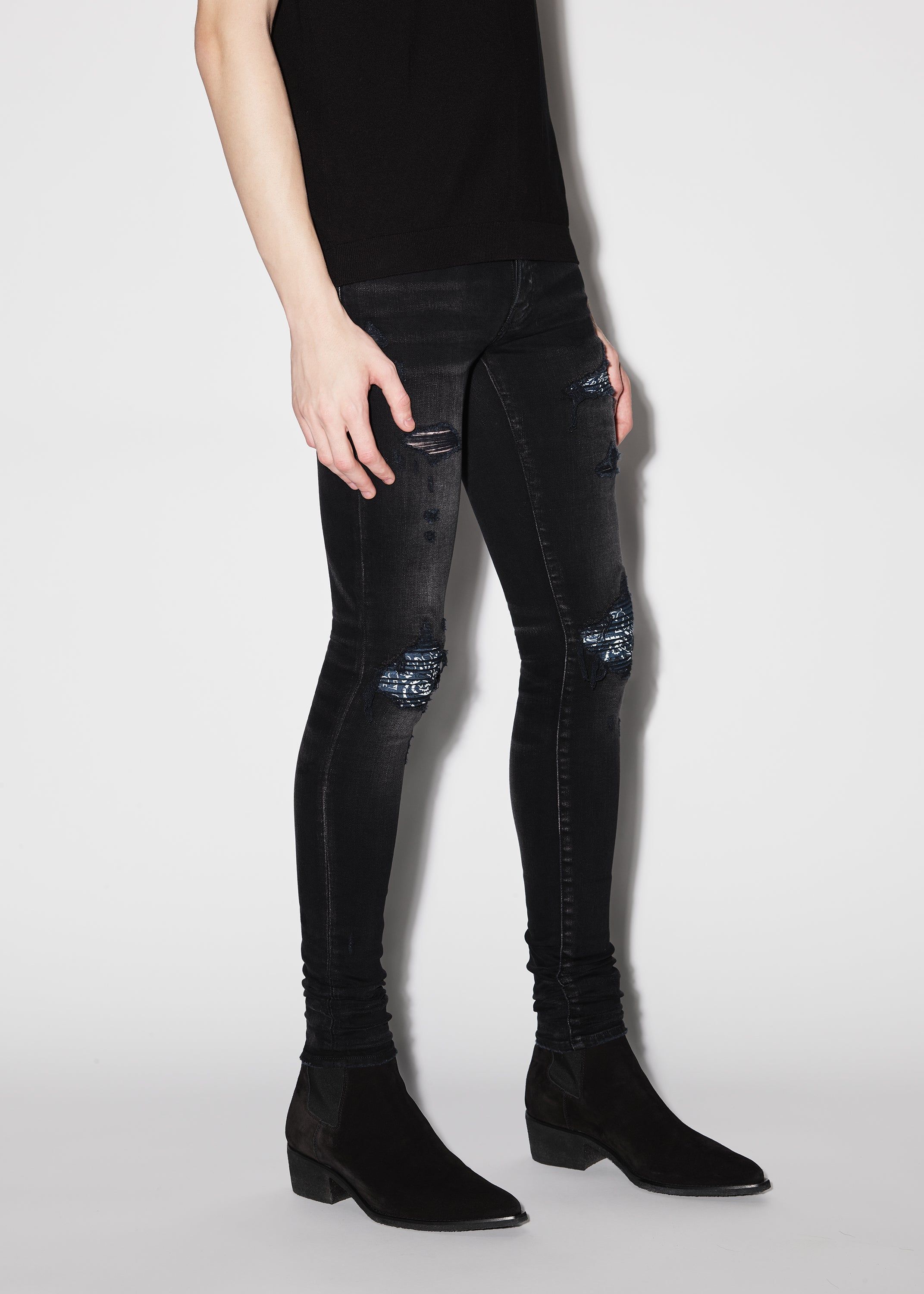 BANDANA MX1 - AGED BLACK sold by AMIRI product image thumbnail 3