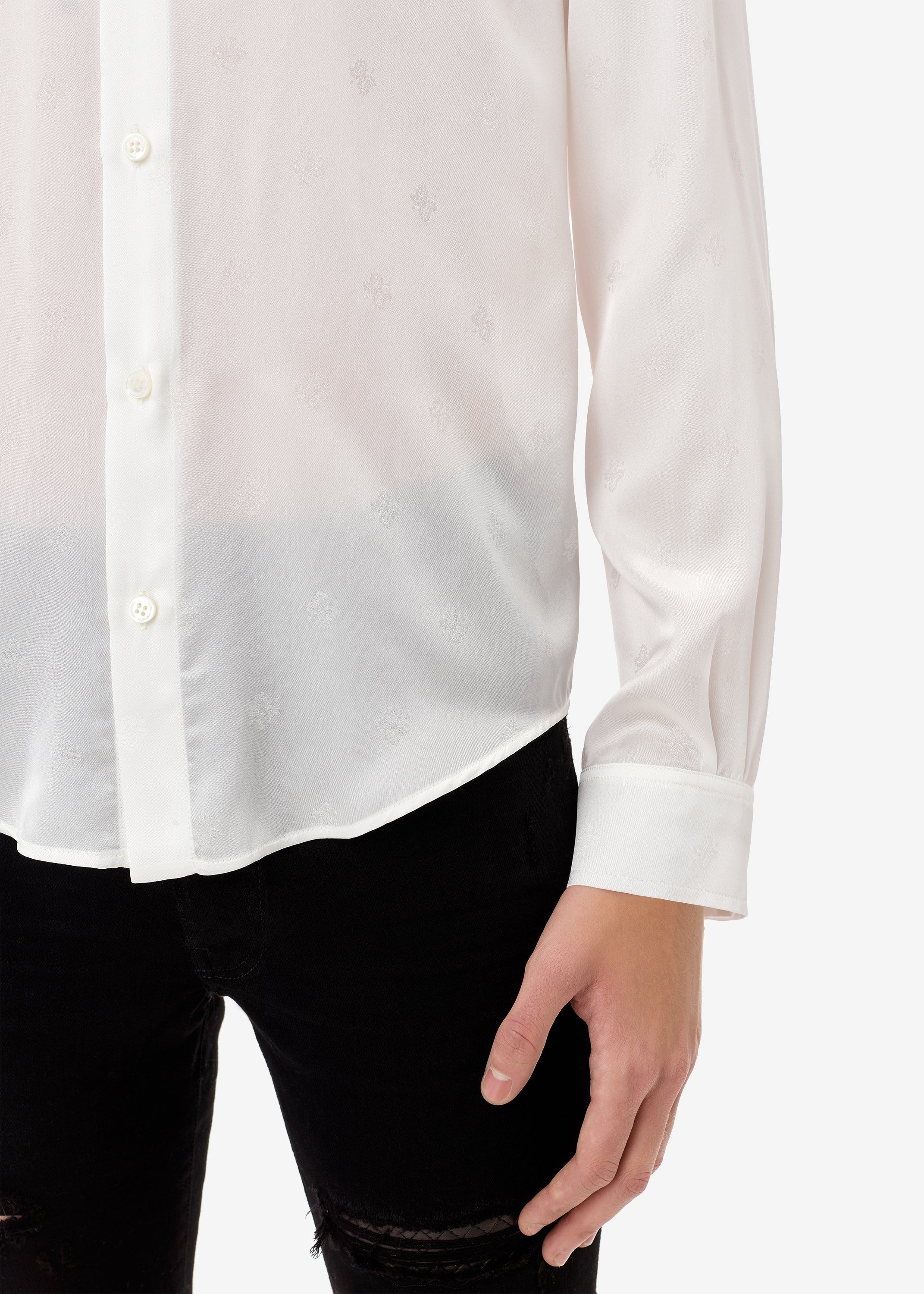 Exclusive Micro Paisley Shirt - White sold by AMIRI product image thumbnail 4