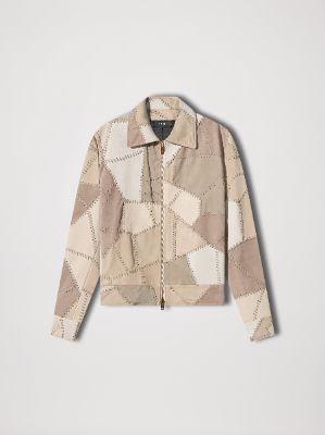 PATCHWORK JACKET - BEIGE sold by AMIRI