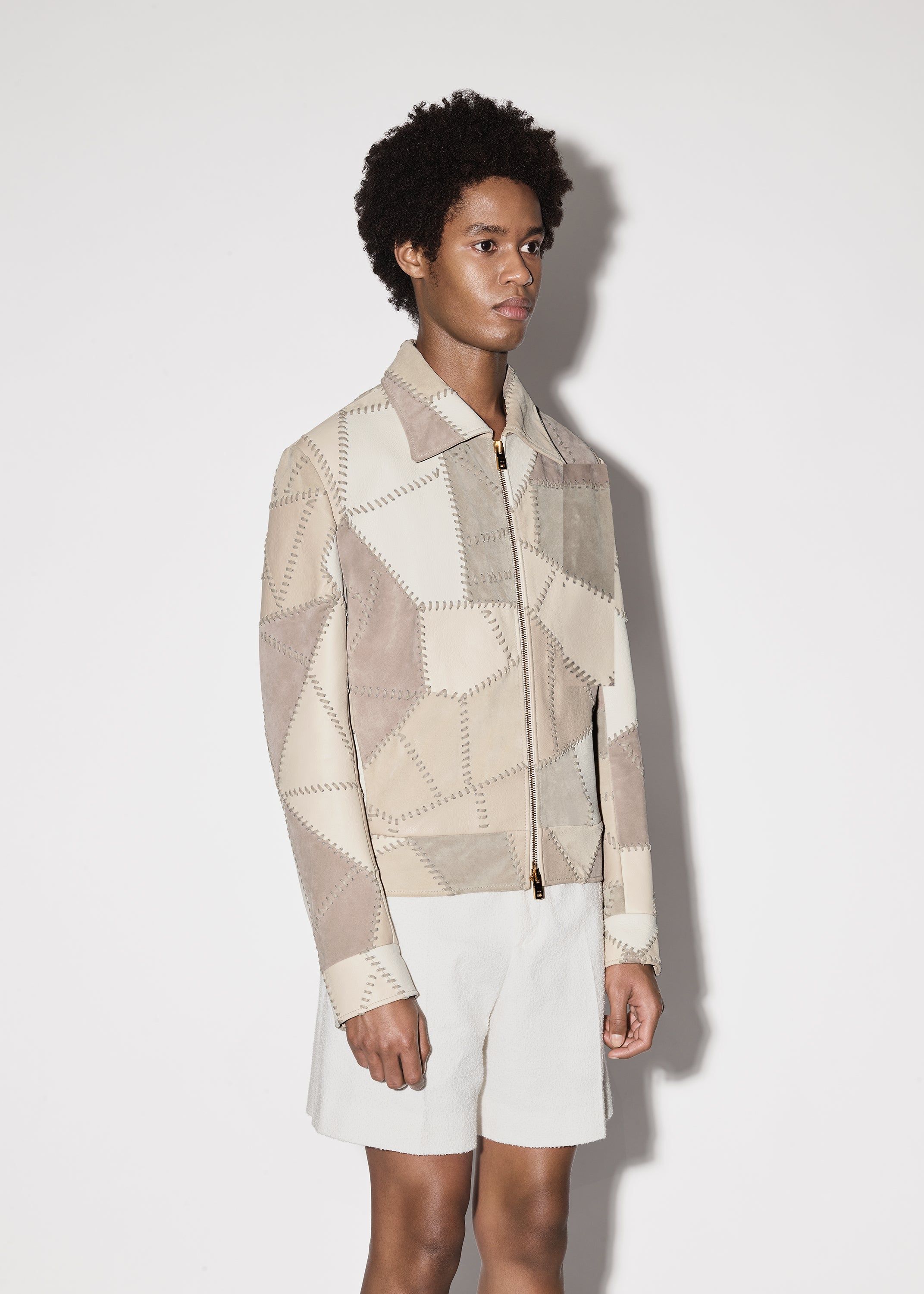 PATCHWORK JACKET - BEIGE sold by AMIRI product image thumbnail 3