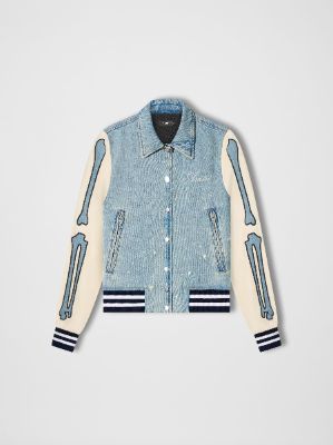 WOMEN - BONES JACKET - ALABASTER / BLEACH DESTROY sold by AMIRI