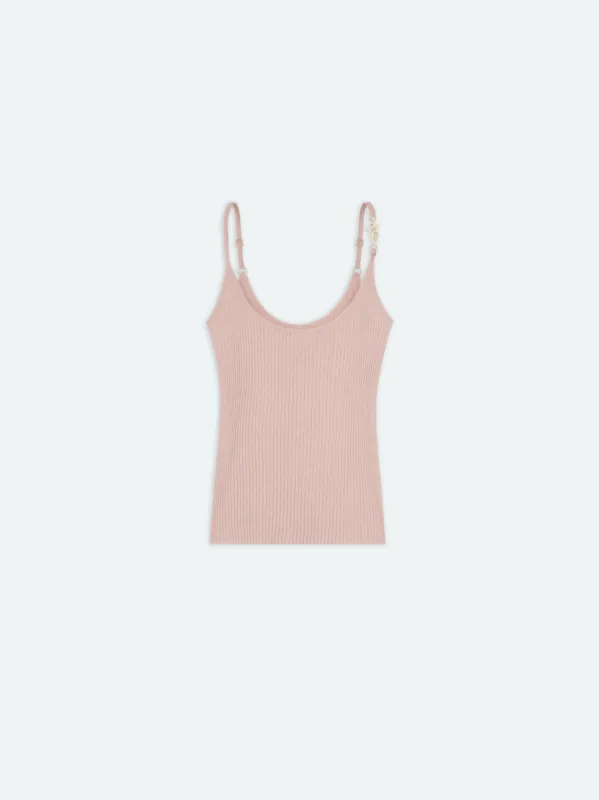 WOMEN - VERTICAL AMIRI TANK TOP - Cork sold by AMIRI