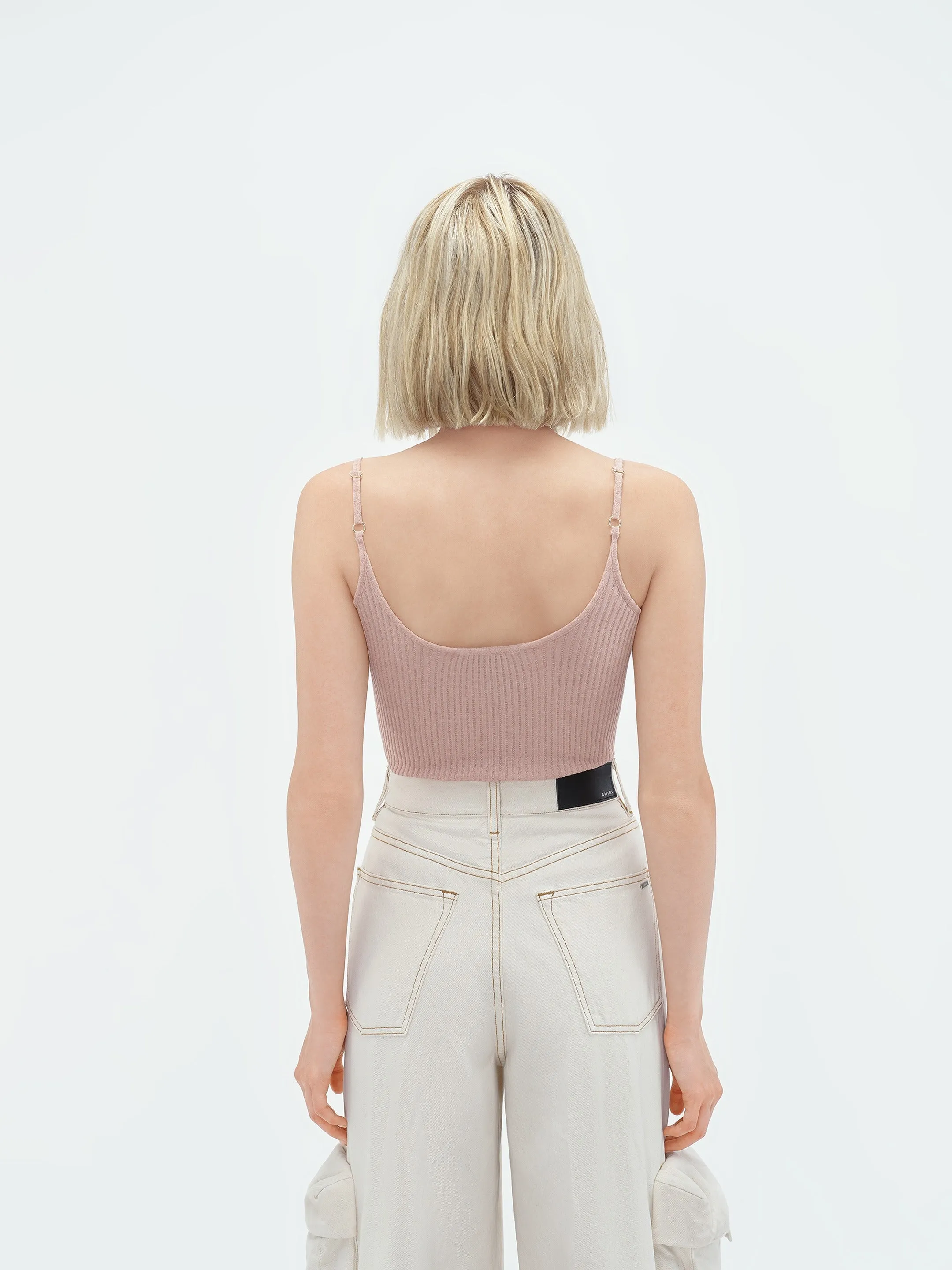 WOMEN - VERTICAL AMIRI TANK TOP - Cork sold by AMIRI product image thumbnail 5