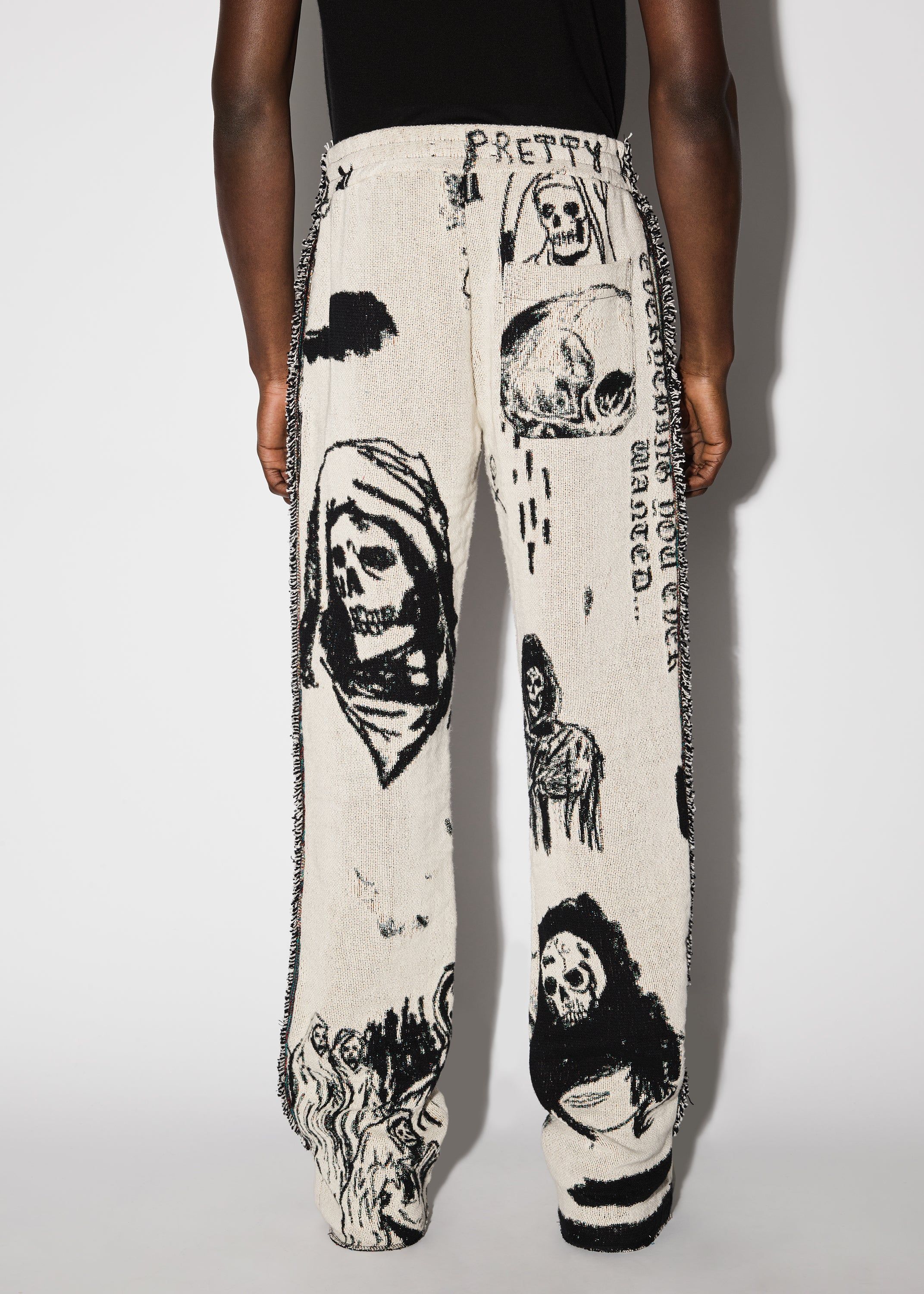 TAPESTRY THE DREAM FLARE PANTS - ALABASTER sold by AMIRI product image thumbnail 4