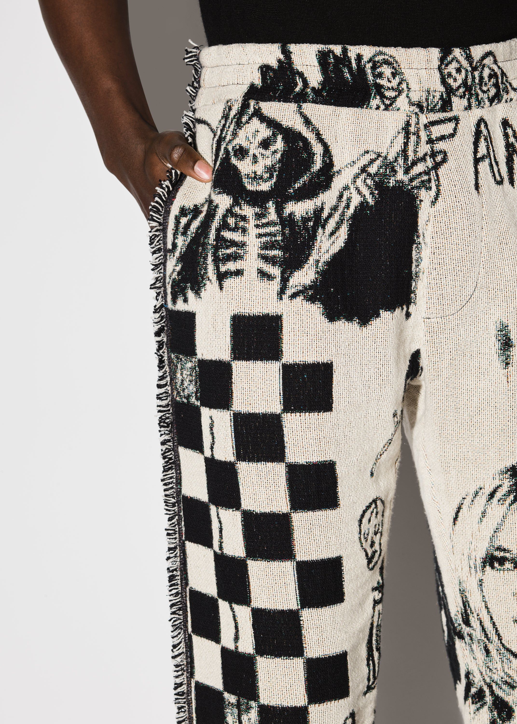 TAPESTRY THE DREAM FLARE PANTS - ALABASTER sold by AMIRI product image thumbnail 5