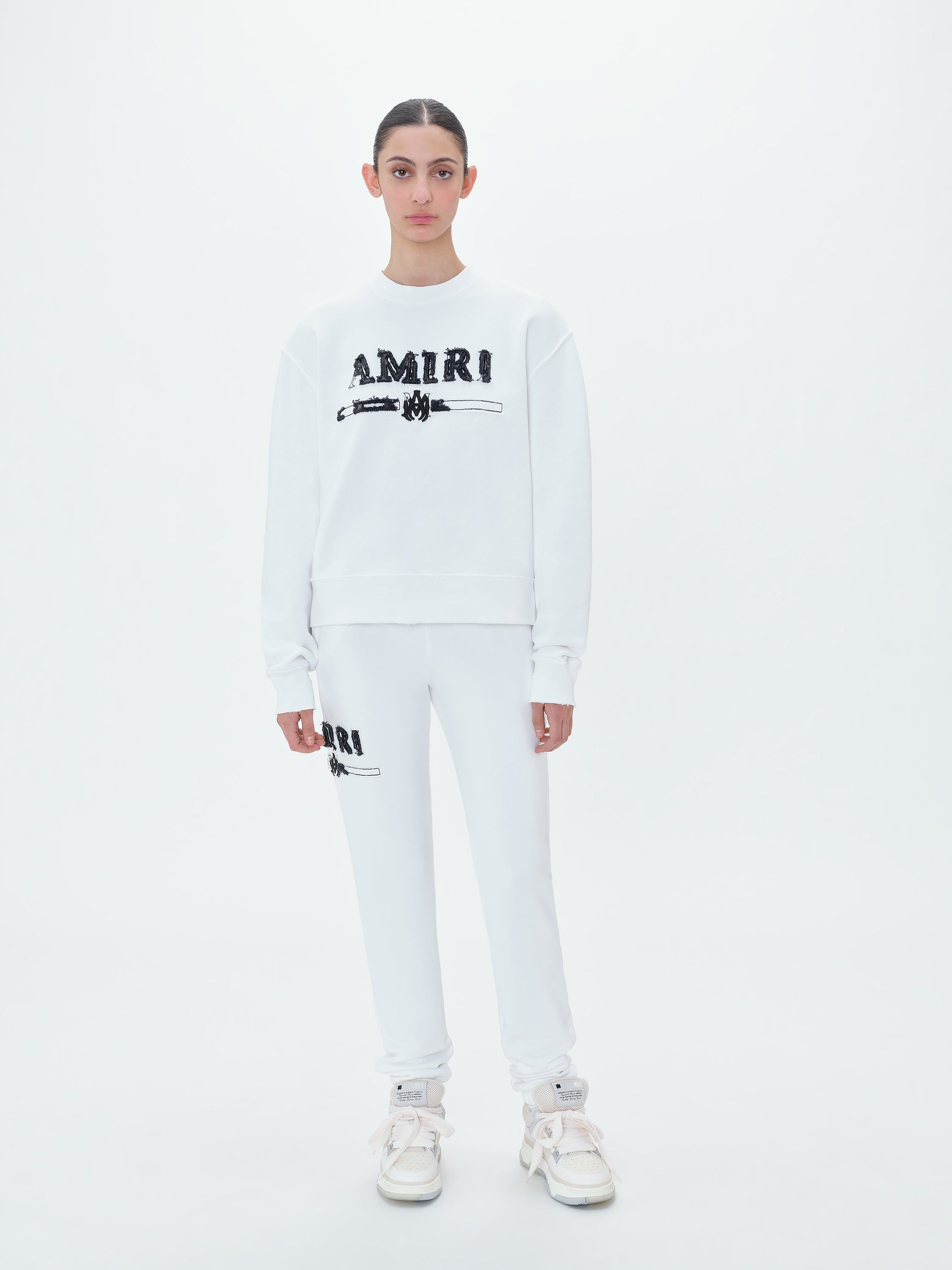 WOMEN - M.A. BAR APPLIQUE SWEATPANT - WHITE sold by AMIRI product image thumbnail 3