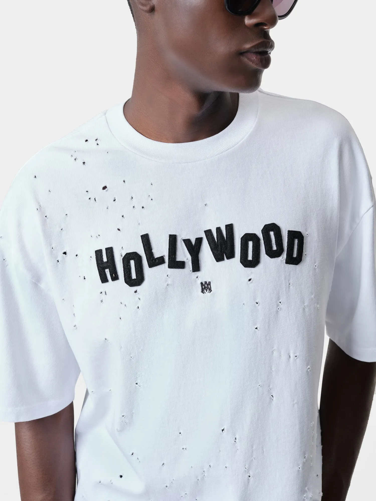 HOLLYWOOD SHOTGUN OVERSIZED TEE - White sold by AMIRI product image thumbnail 4