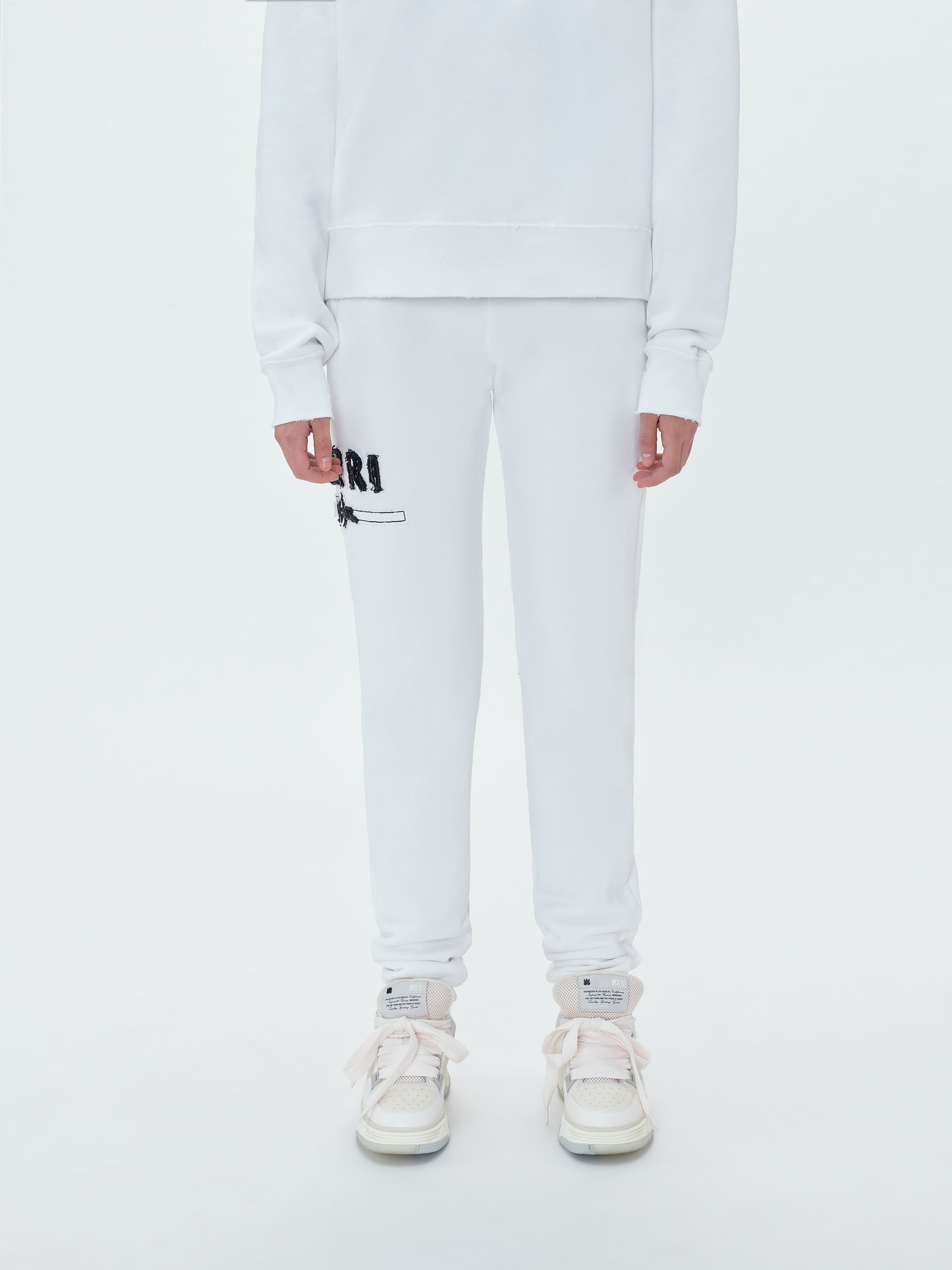 WOMEN - M.A. BAR APPLIQUE SWEATPANT - WHITE sold by AMIRI product image thumbnail 4