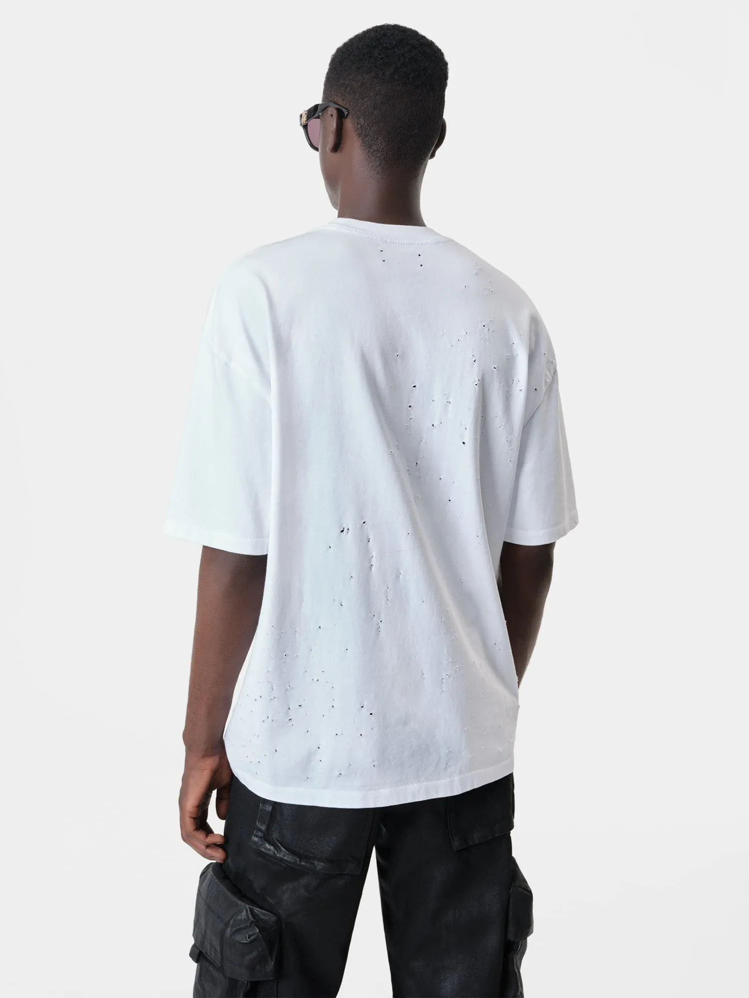 HOLLYWOOD SHOTGUN OVERSIZED TEE - White sold by AMIRI product image thumbnail 3