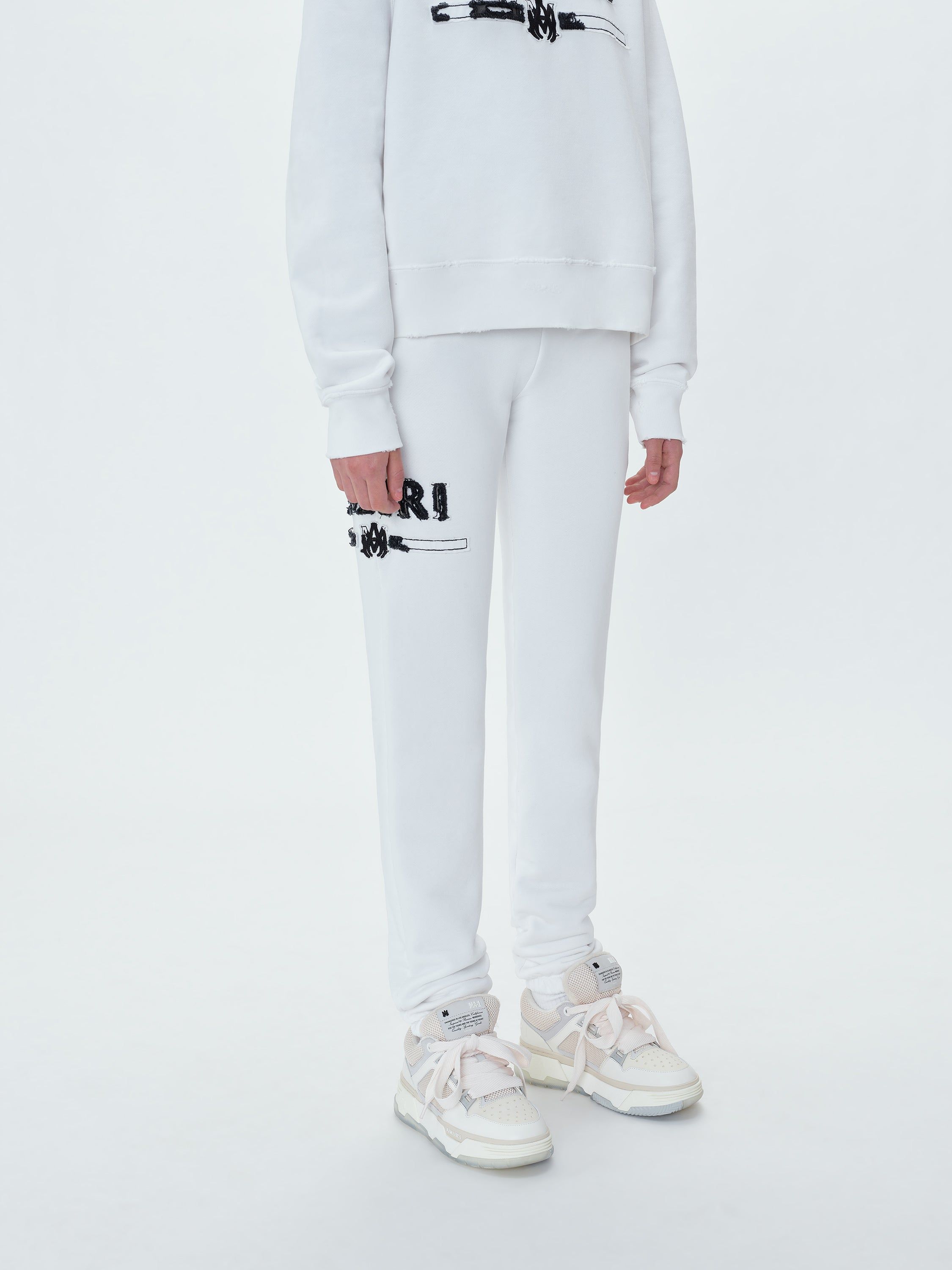 WOMEN - M.A. BAR APPLIQUE SWEATPANT - WHITE sold by AMIRI product image thumbnail 5