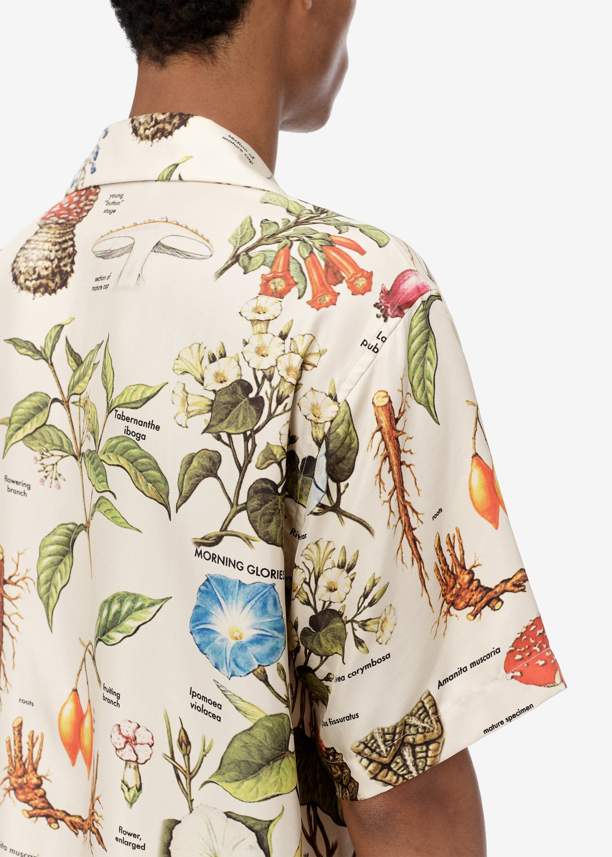 PSYCHEDELIC SHORT SLEEVE SHIRT - Natural sold by AMIRI