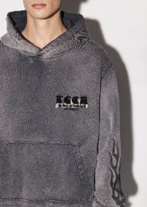 T.G.C.W. FLAMES HOODIE - BLACK sold by AMIRI