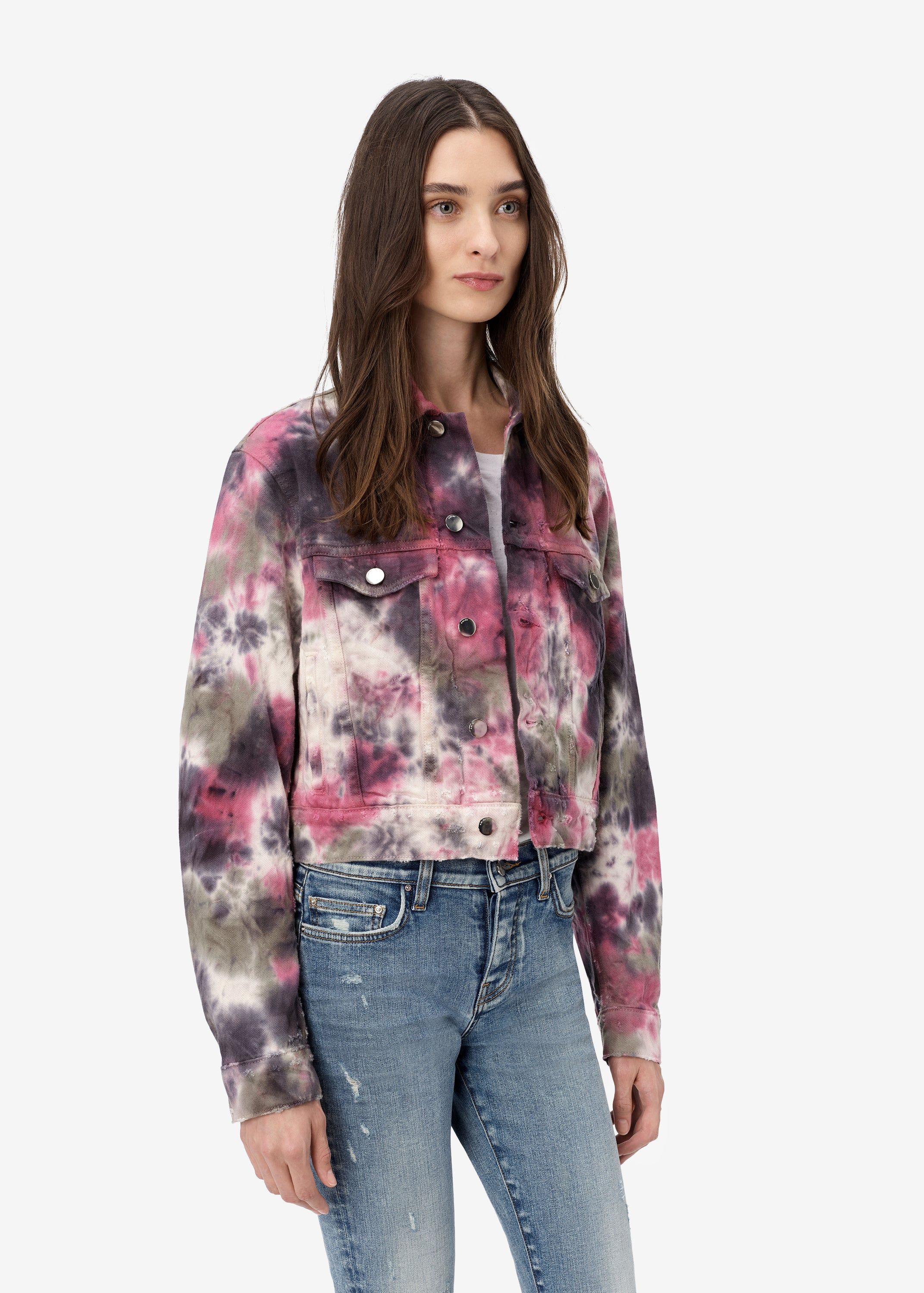 TIE DYE DENIM TRUCKER - MULTI sold by AMIRI product image thumbnail 3