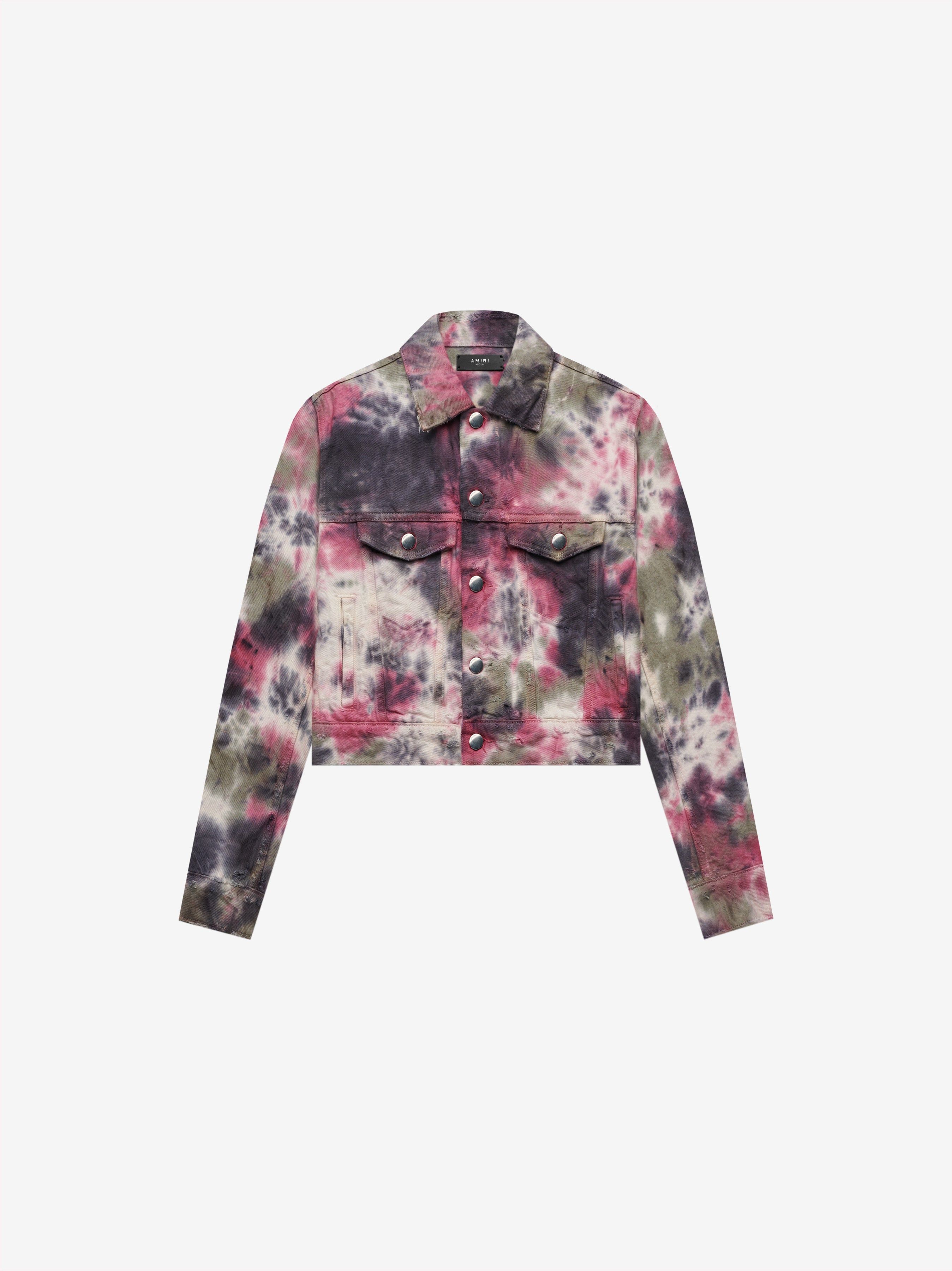 TIE DYE DENIM TRUCKER - MULTI sold by AMIRI