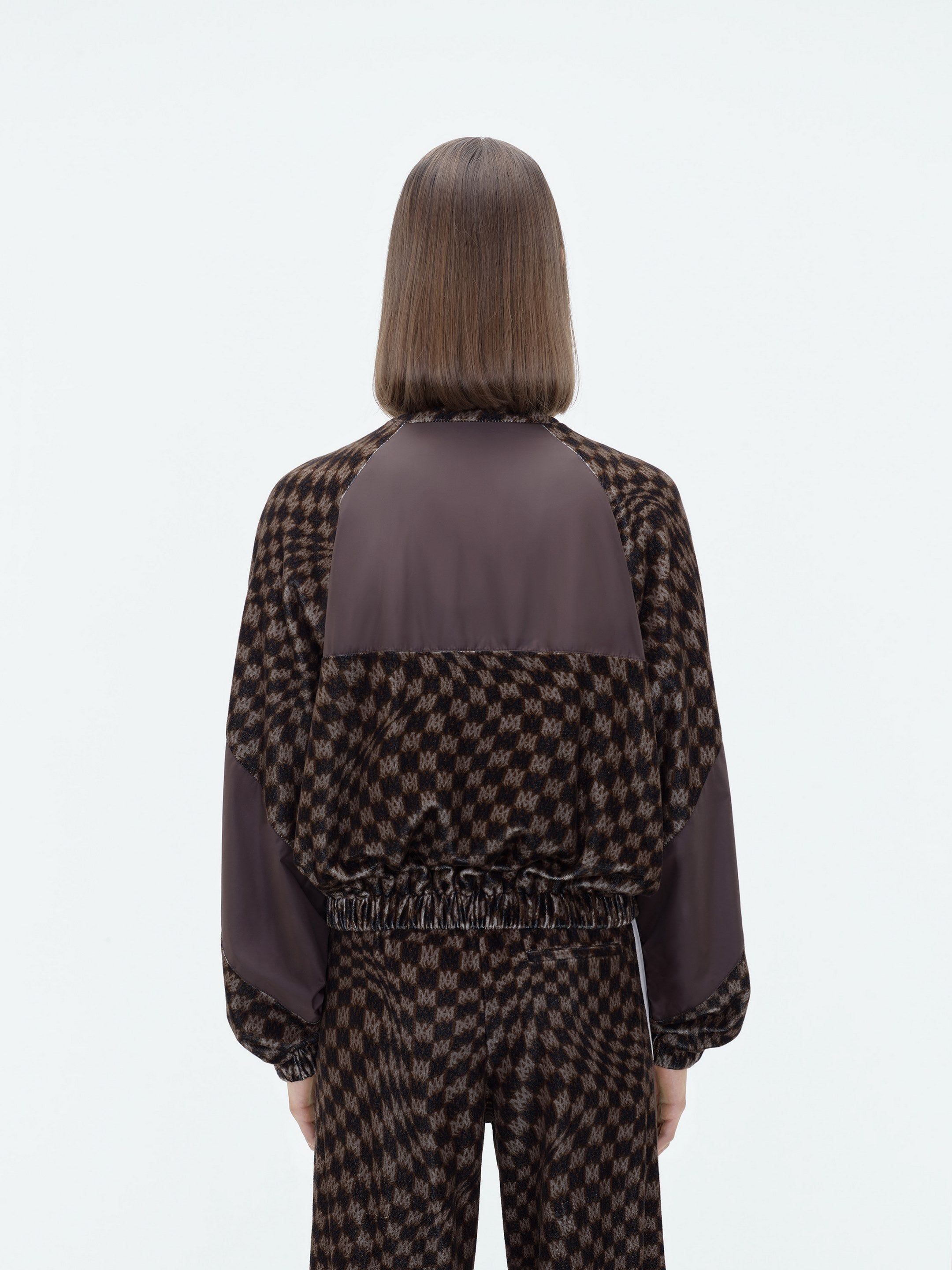 WOMEN - RETRO ZIP UP TRACK JACKET - BROWN MULTI sold by AMIRI product image thumbnail 4