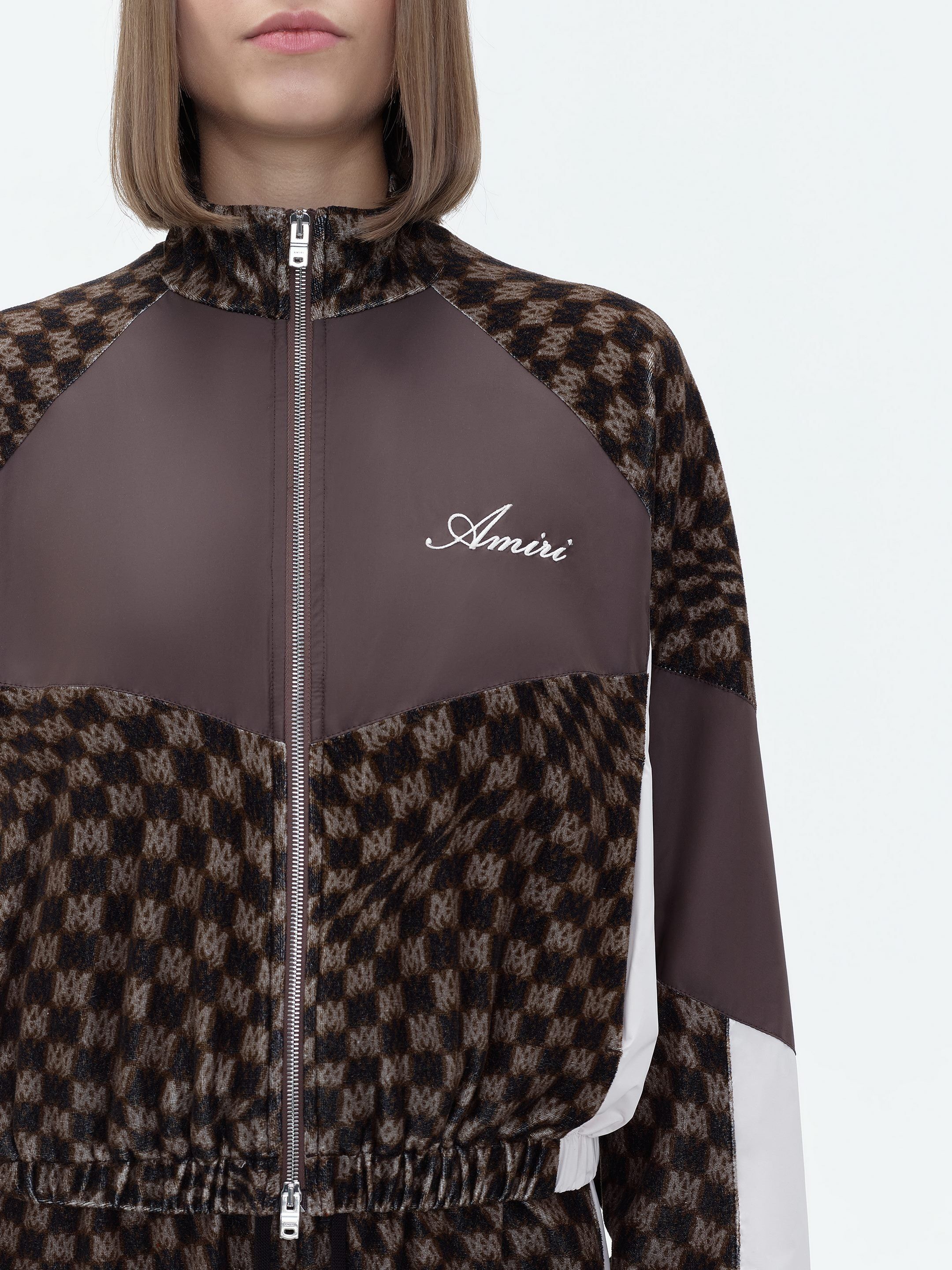 WOMEN - RETRO ZIP UP TRACK JACKET - BROWN MULTI sold by AMIRI product image thumbnail 5
