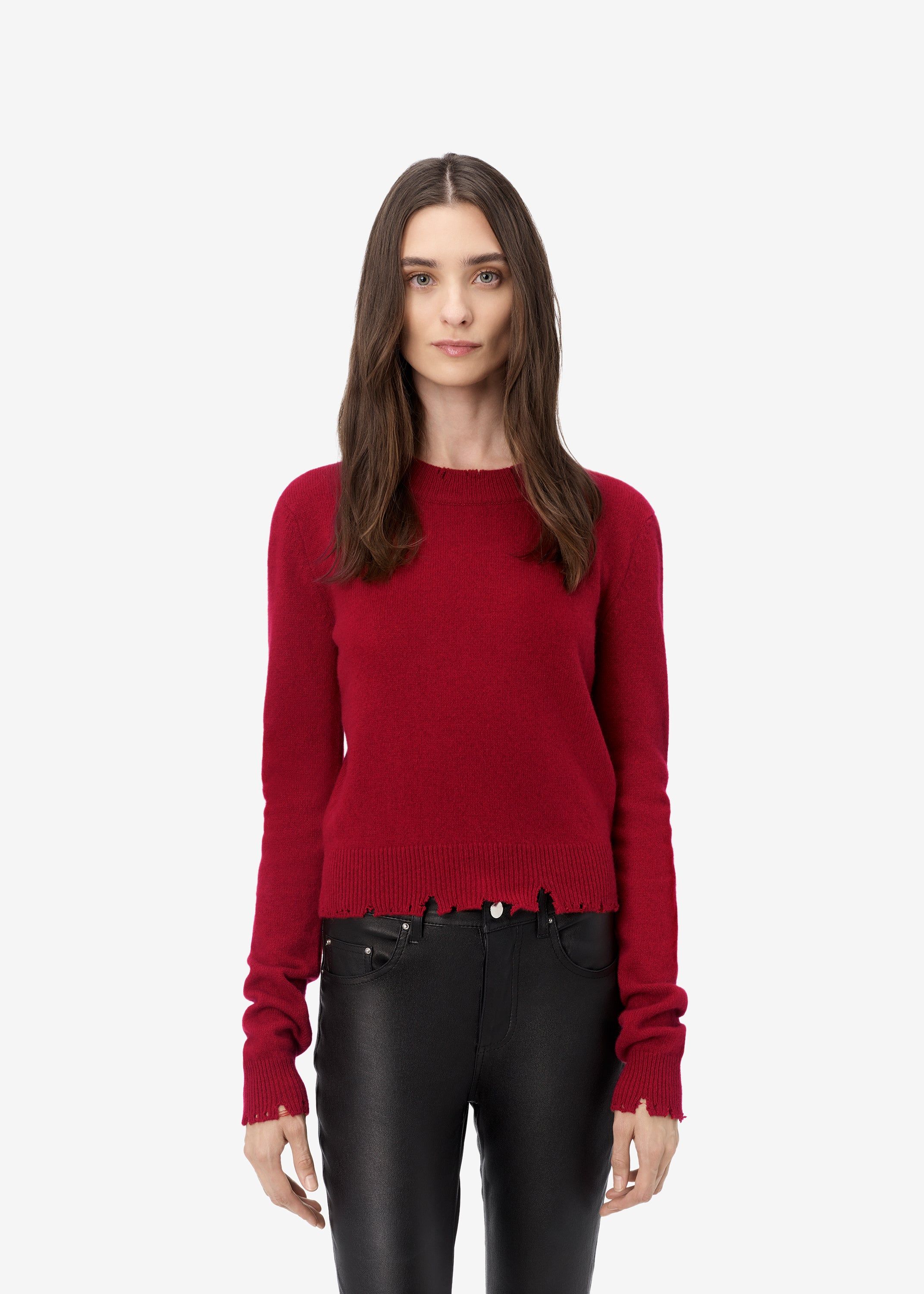 CLASSIC CASHMERE CREW - Red sold by AMIRI product image thumbnail 2