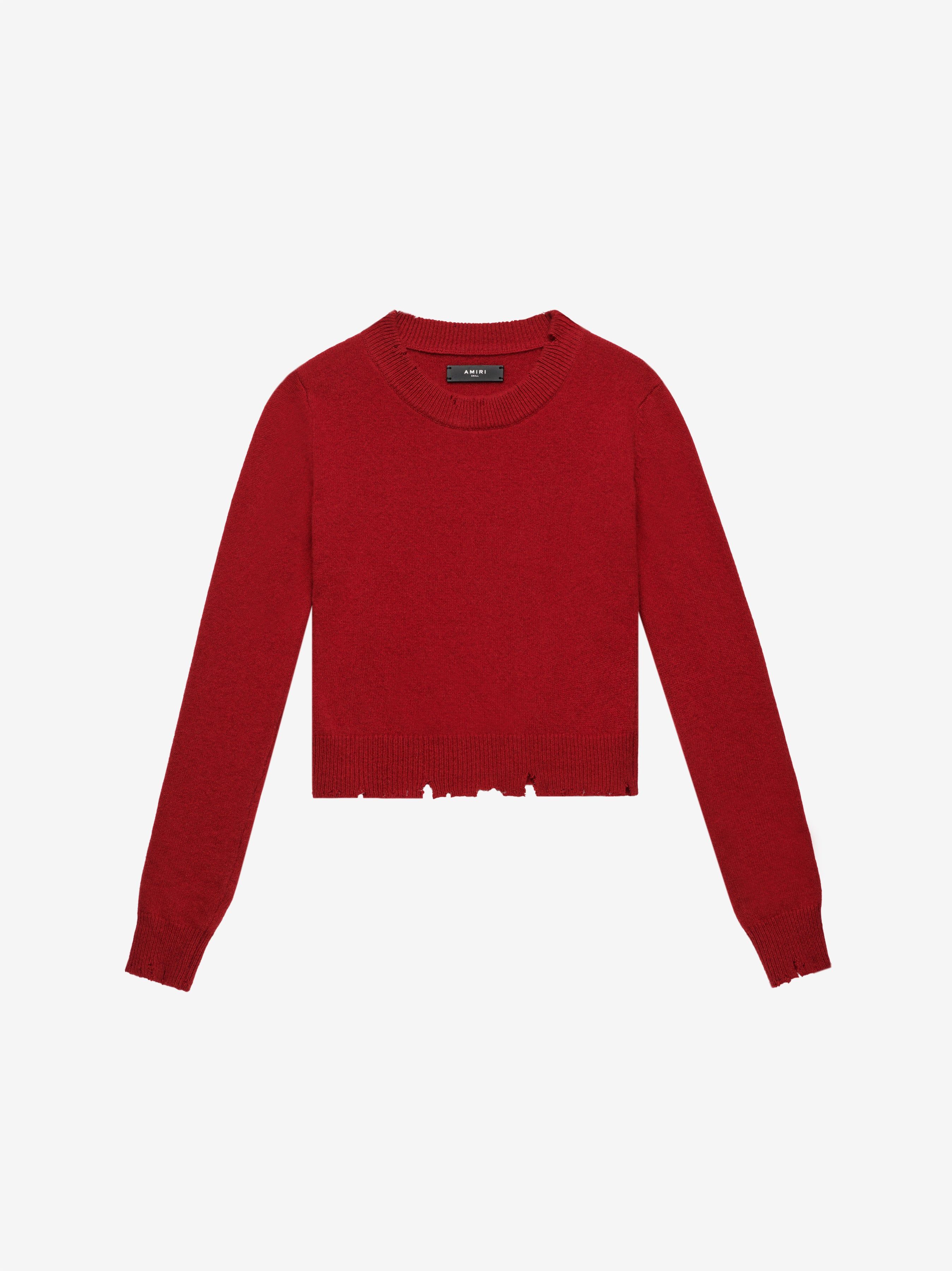 CLASSIC CASHMERE CREW - Red sold by AMIRI